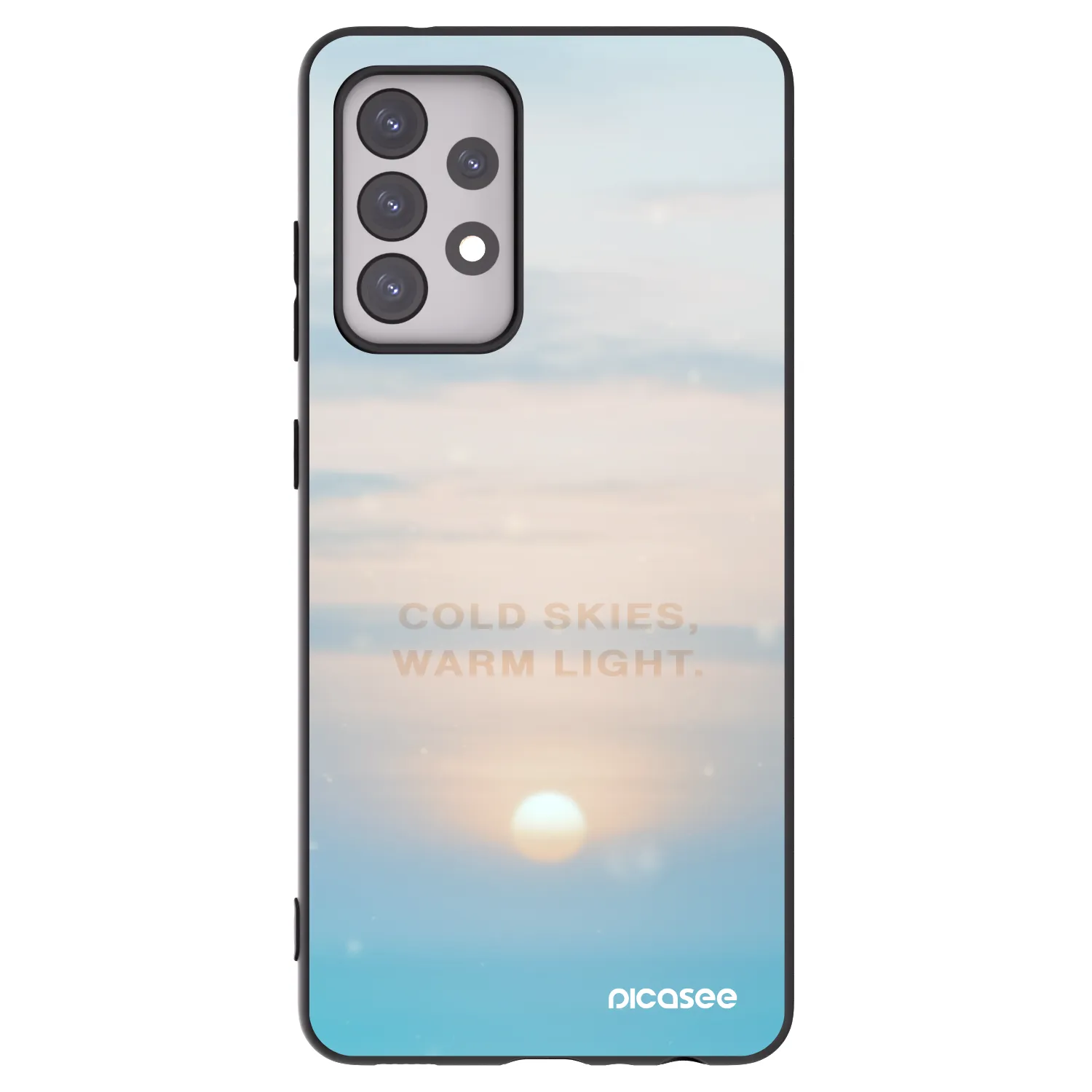 Picasee Samsung Galaxy A52 5G A525F Hülle - Schwarzes Silikon - COLD SKIES