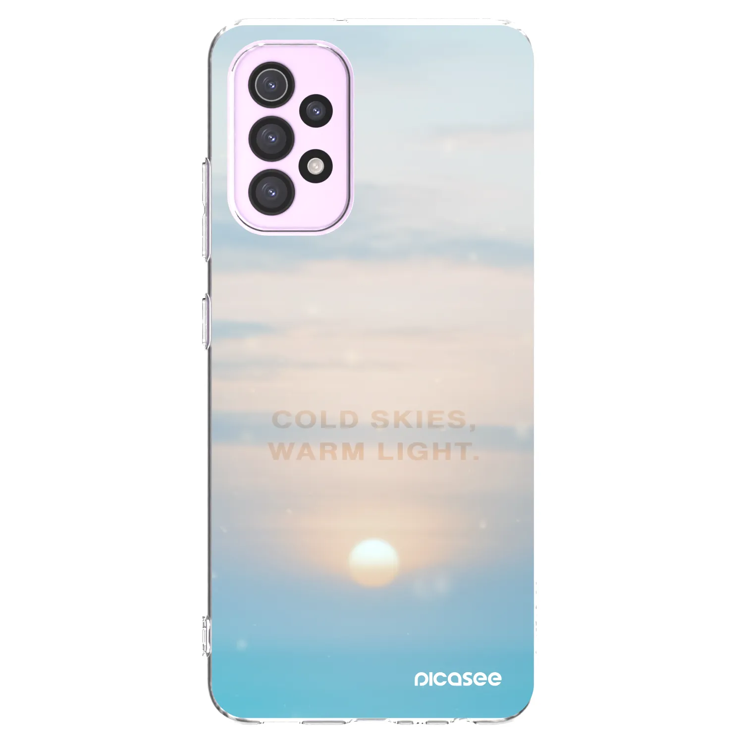 Picasee Samsung Galaxy A32 5G A326B Hülle - Transparentes Silikon - COLD SKIES