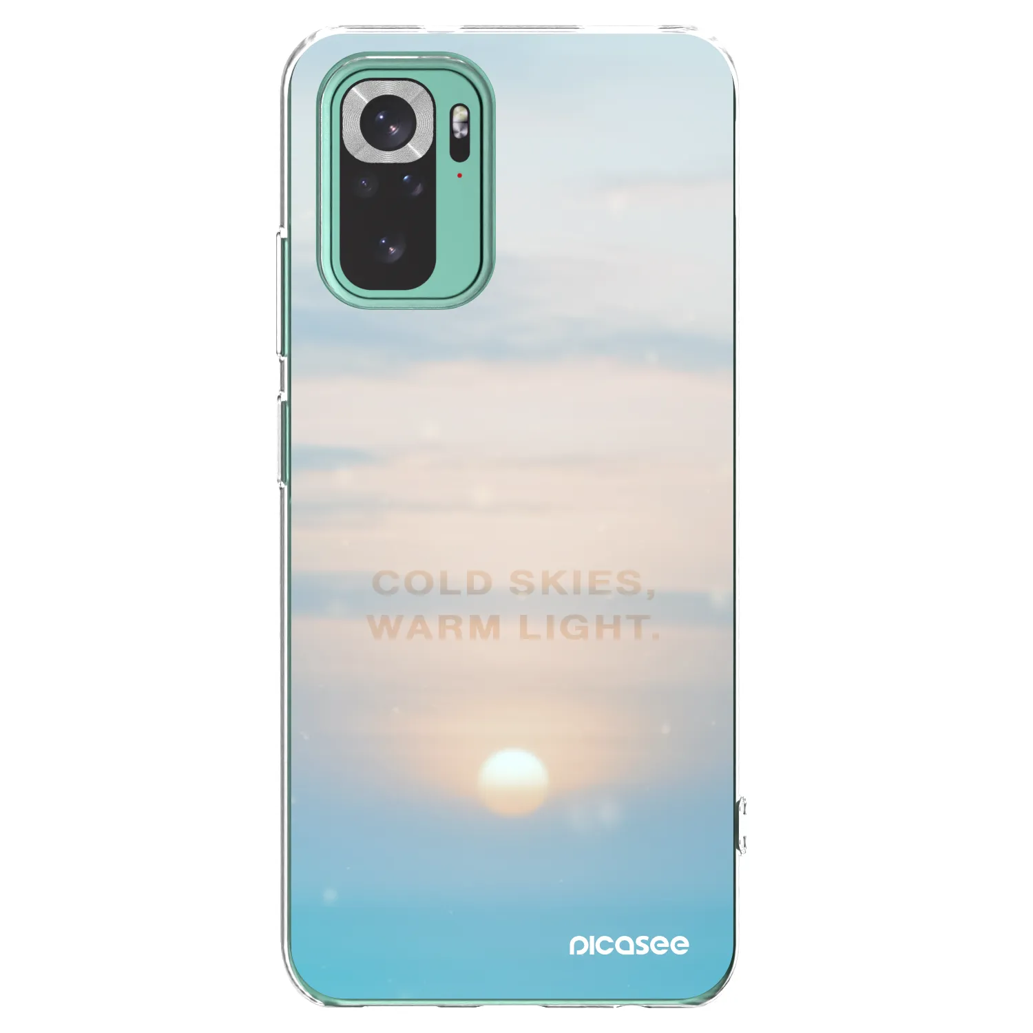 Picasee Xiaomi Redmi Note 10 Pro Hülle - Transparentes Silikon - COLD SKIES