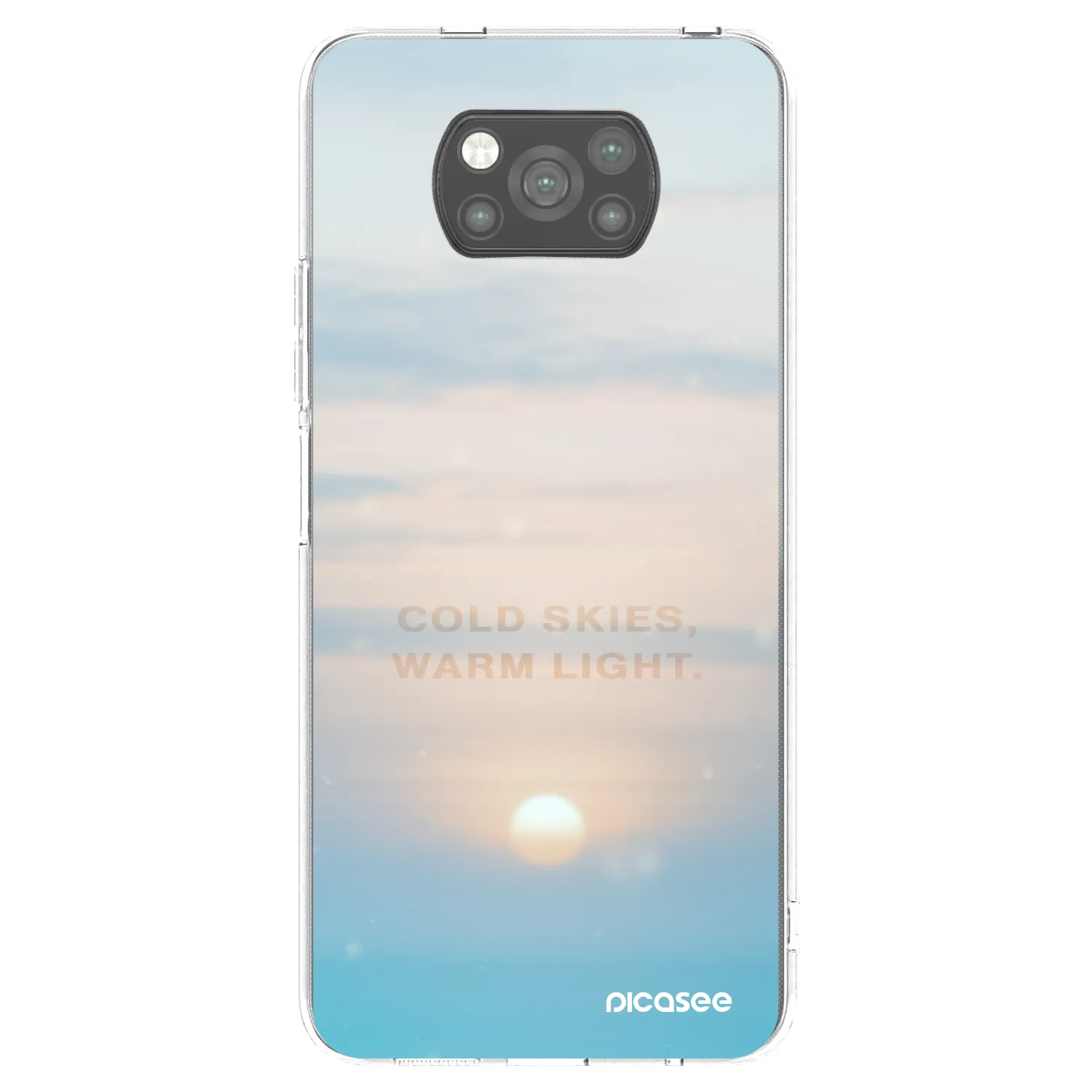 Picasee Xiaomi Poco X3 Pro Hülle - Schwarzes Silikon - COLD SKIES
