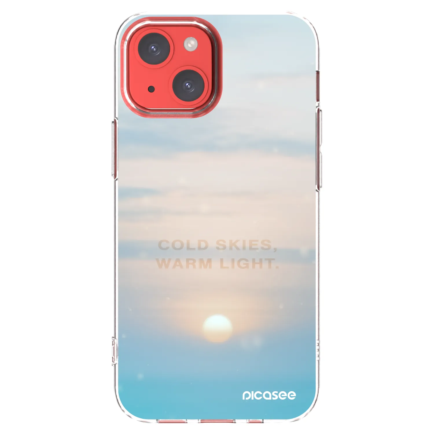 Picasee Apple iPhone 13 mini Hülle - Transparentes Silikon - COLD SKIES