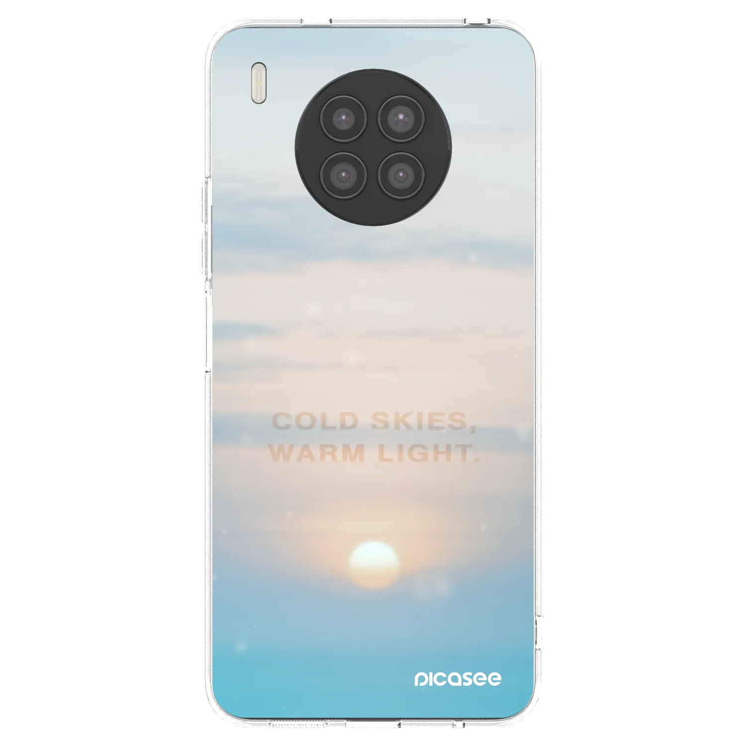 Picasee Huawei Nova 8i Hülle - Transparentes Silikon - COLD SKIES