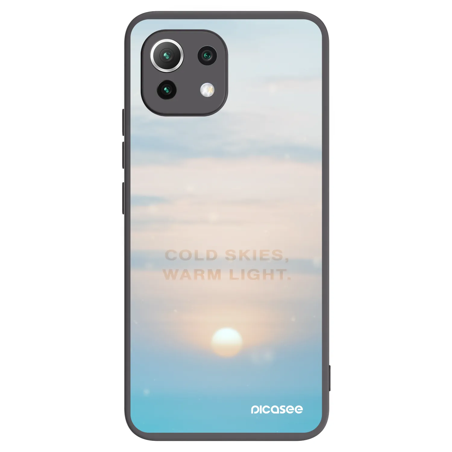 Picasee Xiaomi 11 Lite 5G NE Hülle - Schwarzes Silikon - COLD SKIES