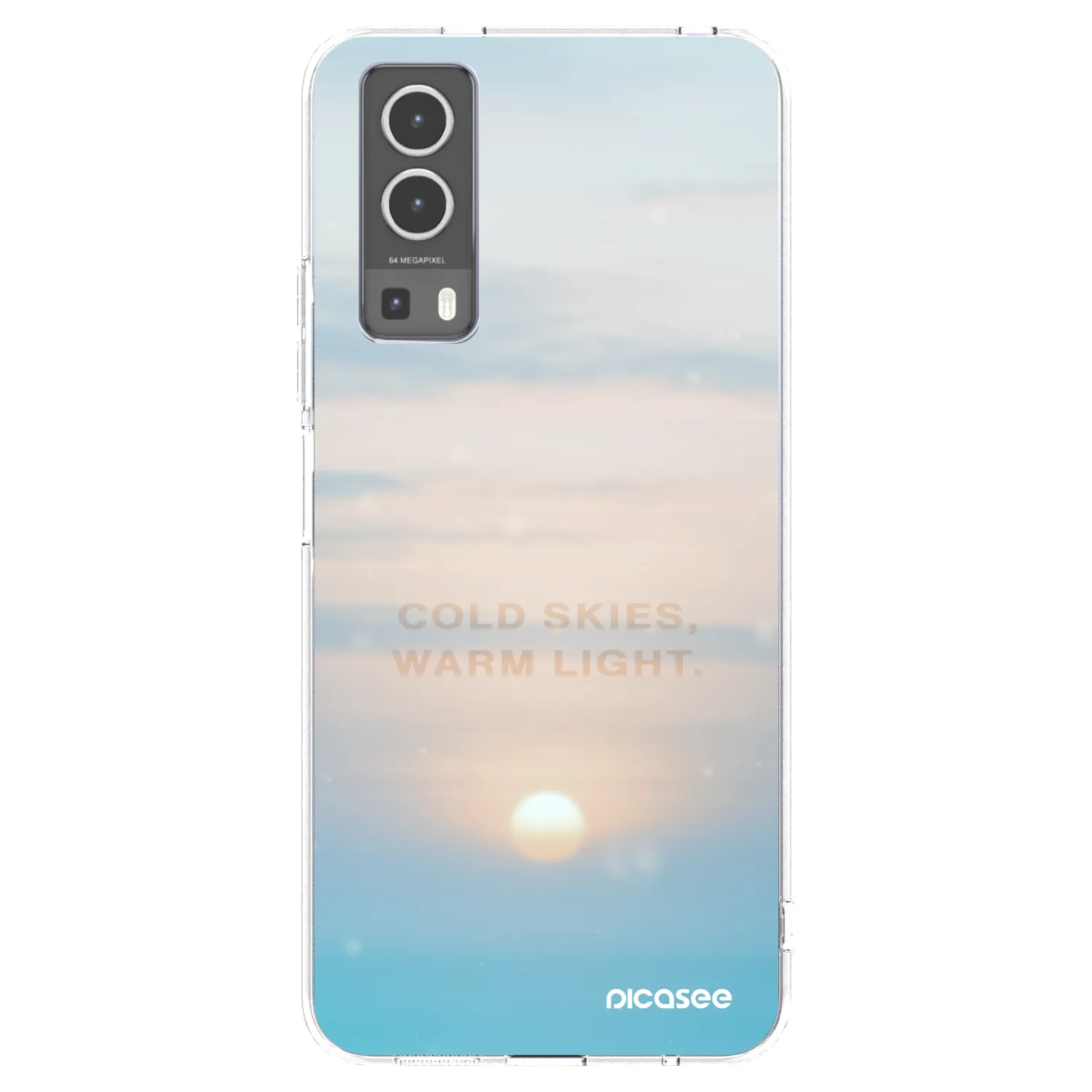 Picasee Vivo Y72 5G Hülle - Transparentes Silikon - COLD SKIES