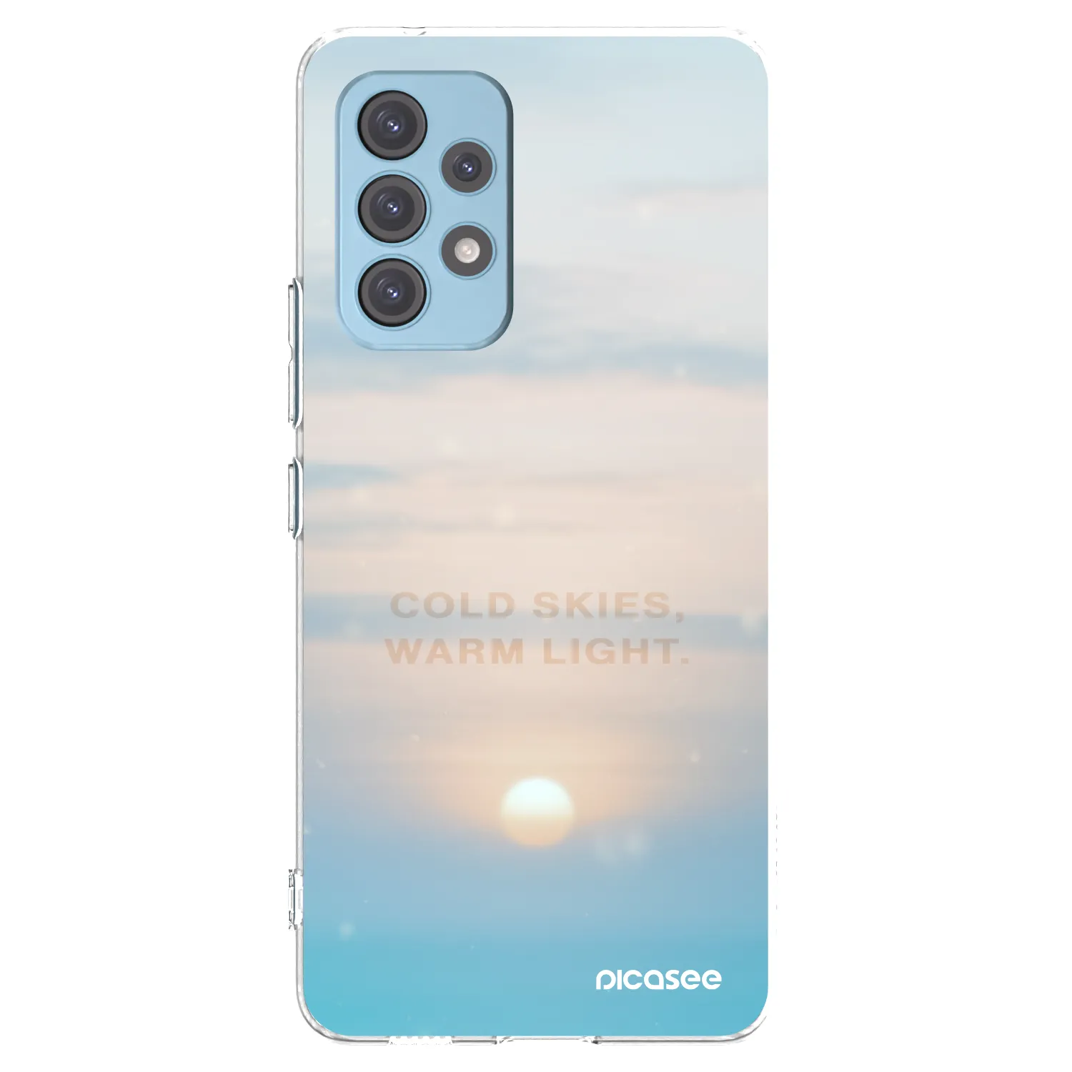 Picasee Samsung Galaxy A53 5G A536 Hülle - Transparentes Silikon - COLD SKIES