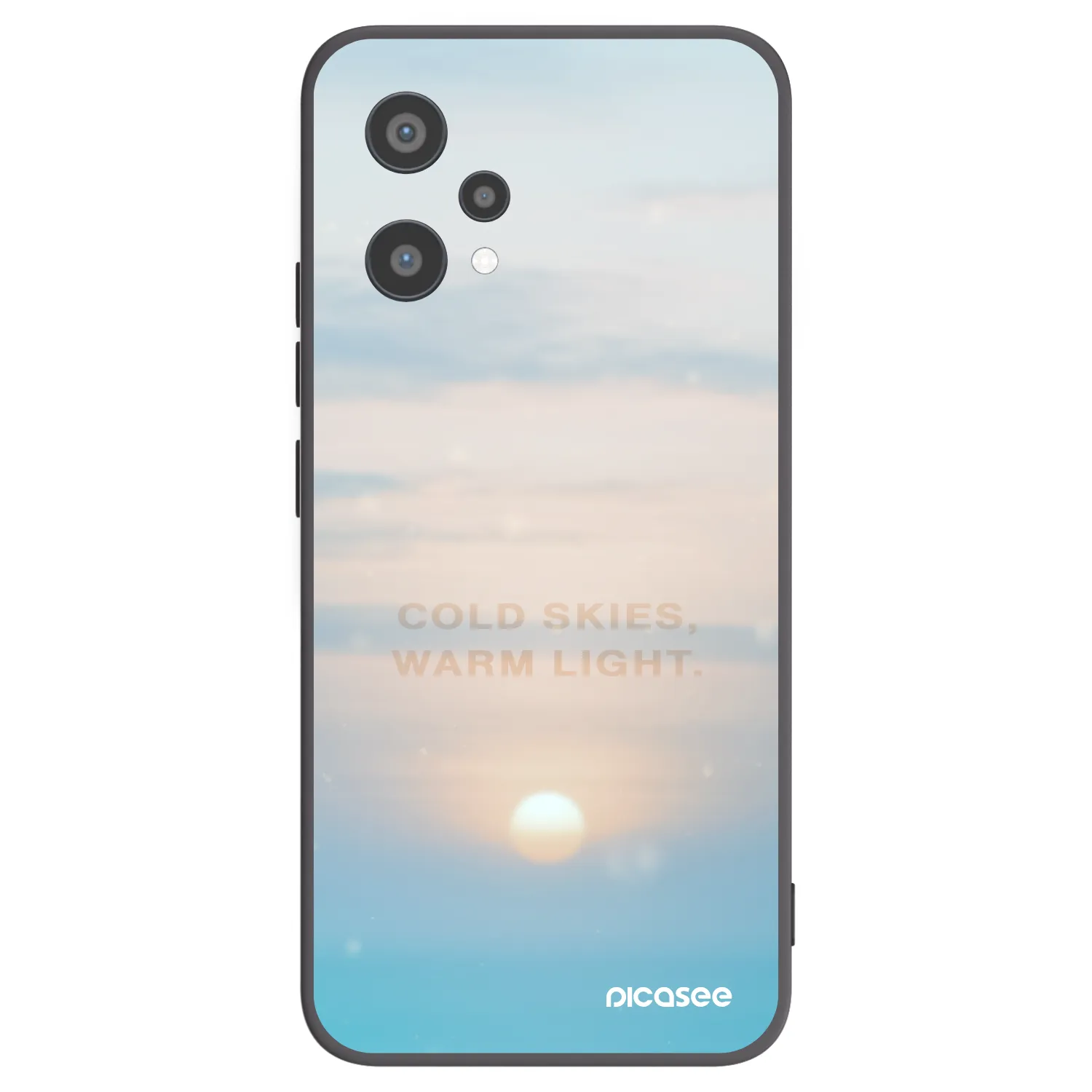 Picasee Realme 9 Pro 5G Hülle - Schwarzes Silikon - COLD SKIES
