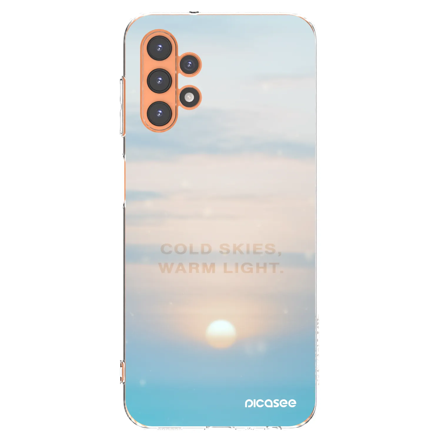 Picasee Samsung Galaxy A13 4G A135 Hülle - Transparentes Silikon - COLD SKIES
