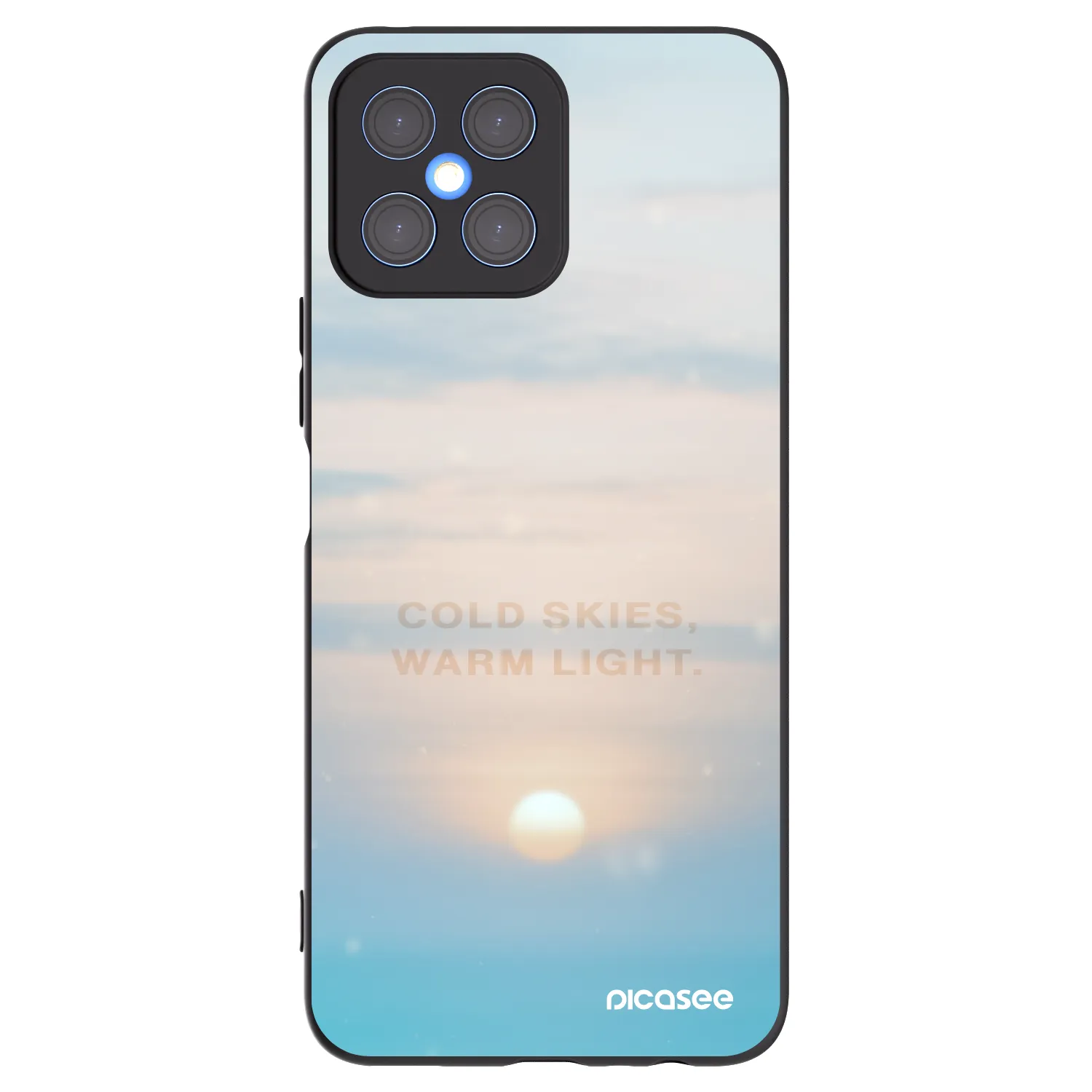 Picasee Honor X8 4G Hülle - Schwarzes Silikon - COLD SKIES