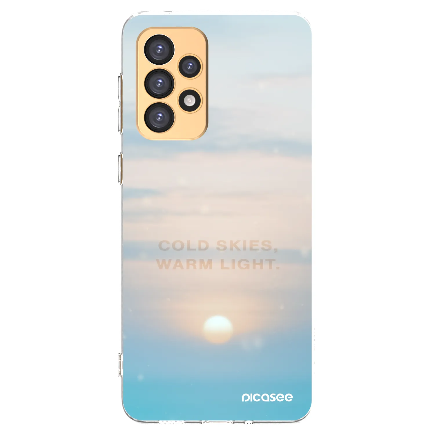 Picasee Samsung Galaxy A33 5G A336 Hülle - Transparentes Silikon - COLD SKIES