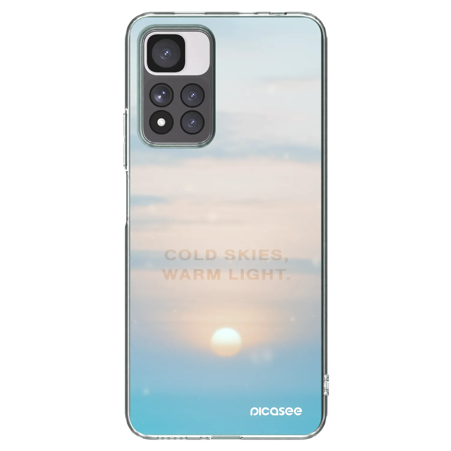 Picasee Xiaomi Redmi Note 11 Pro+ 5G Hülle - Transparentes Silikon - COLD SKIES