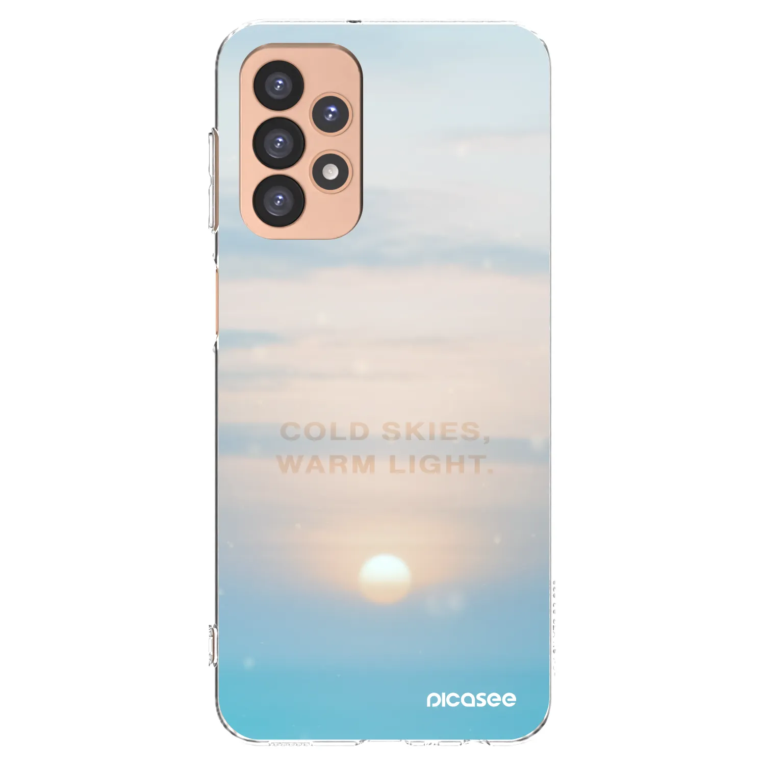 Picasee Samsung Galaxy A23 A236B 5G Hülle - Transparentes Silikon - COLD SKIES
