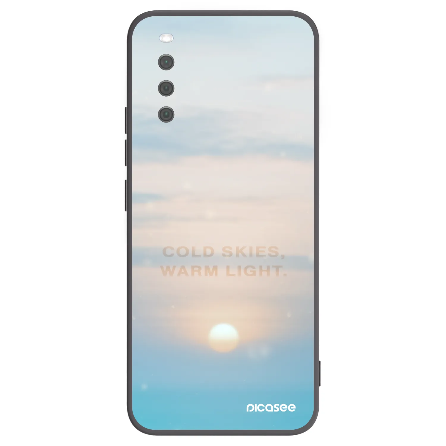 Picasee Sony Xperia 10 III Hülle - Schwarzes Silikon - COLD SKIES