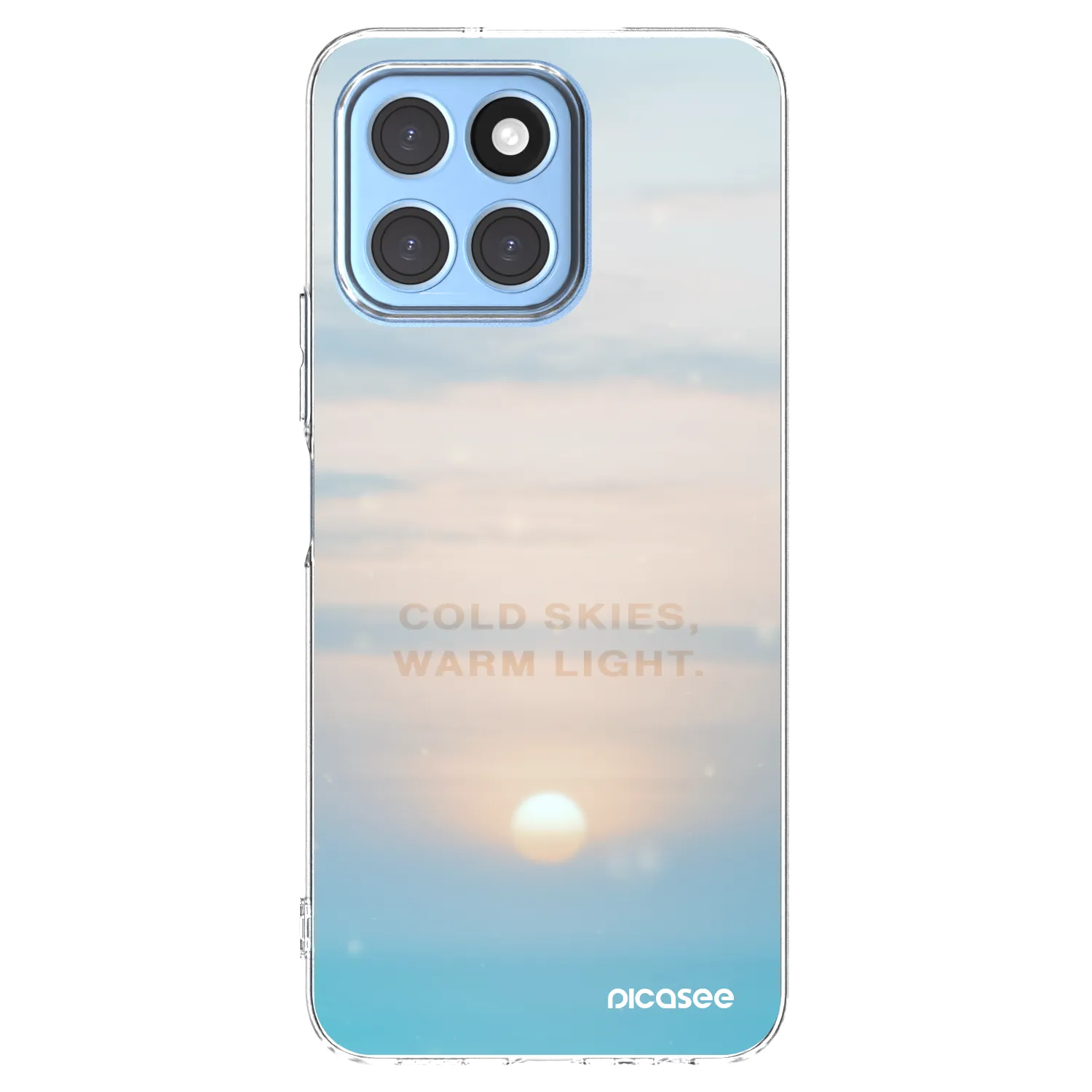 Picasee Honor X6 Hülle - Transparentes Silikon - COLD SKIES