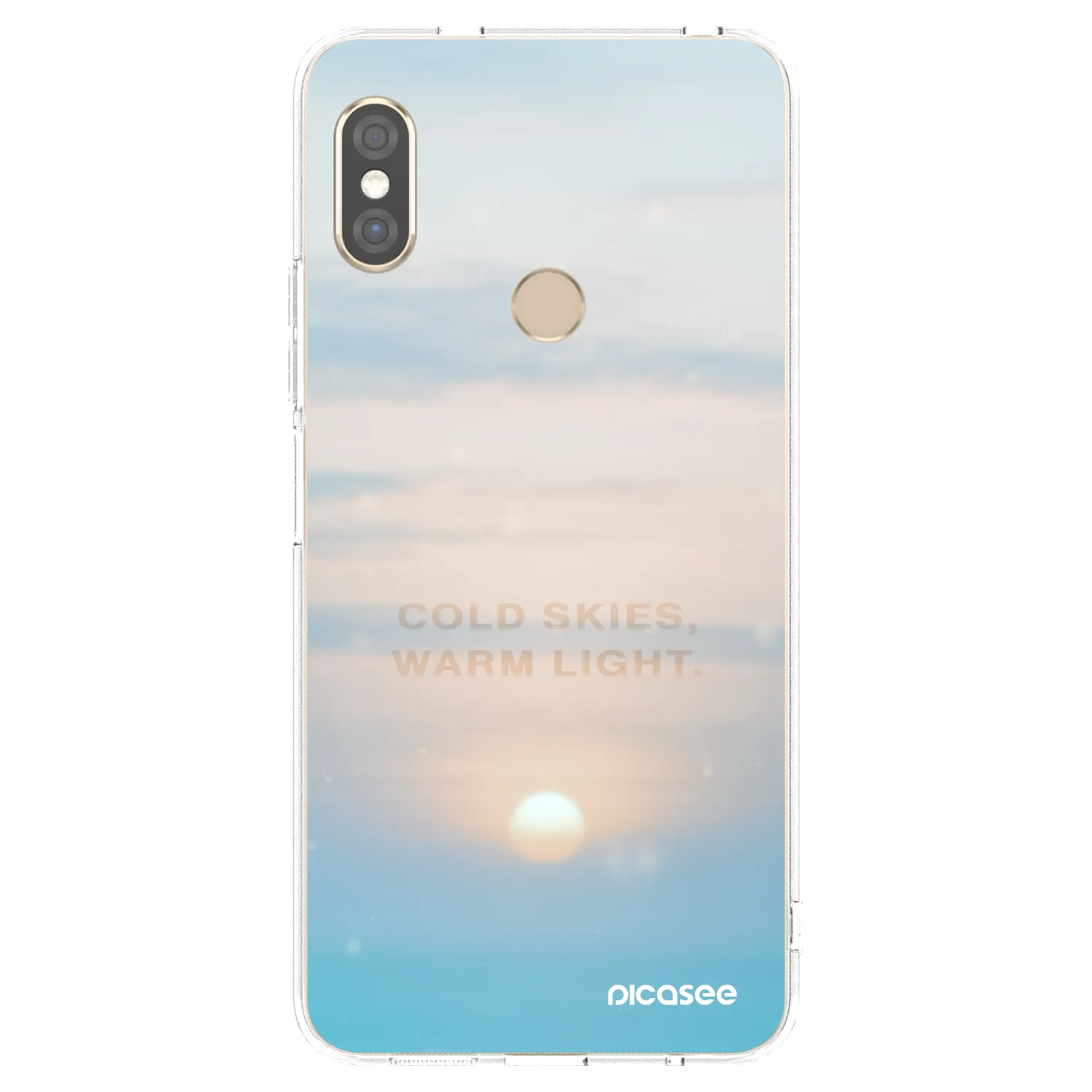 Picasee Xiaomi Redmi Note 5 Global Hülle - Transparentes Silikon - COLD SKIES