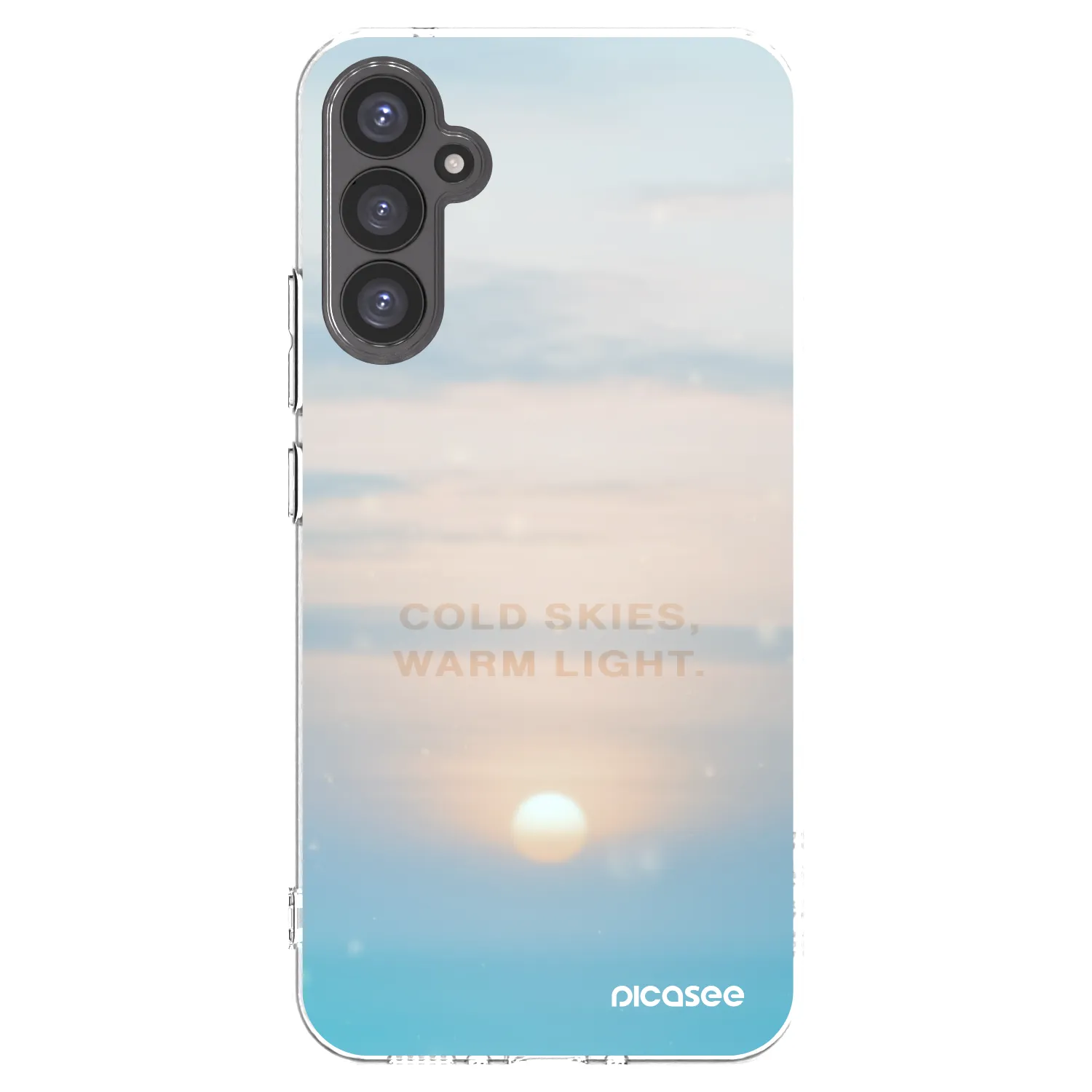 Picasee Samsung Galaxy A34 5G A346B Hülle - Transparentes Silikon - COLD SKIES