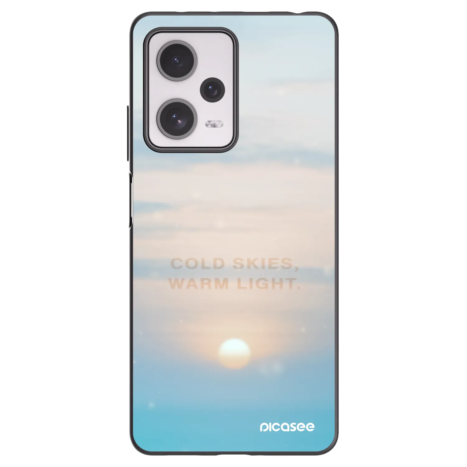 Picasee Xiaomi Redmi Note 12 Pro+ 5G Hülle - Schwarzes Silikon - COLD SKIES
