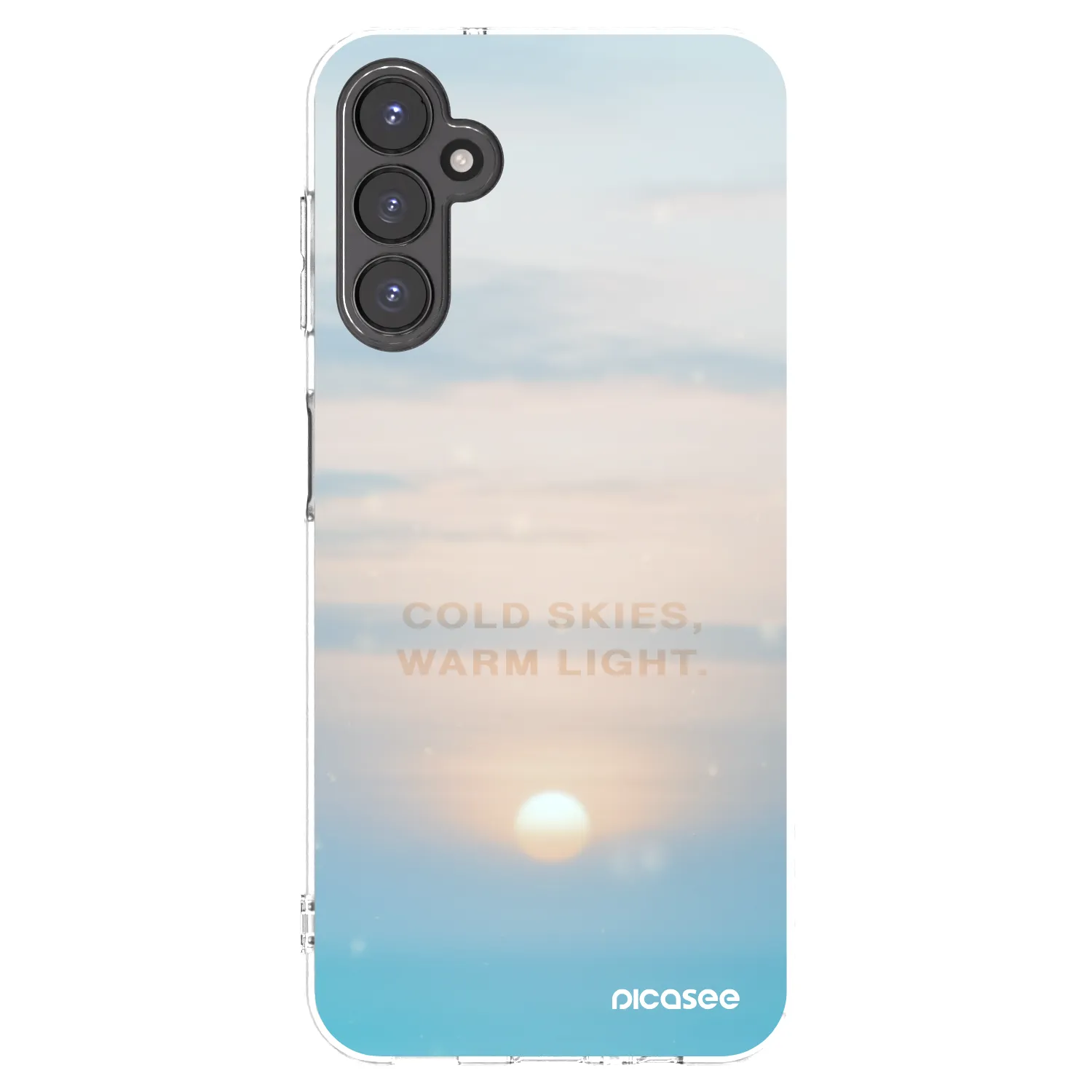 Picasee Samsung Galaxy A14 5G A146P Hülle - Transparentes Silikon - COLD SKIES