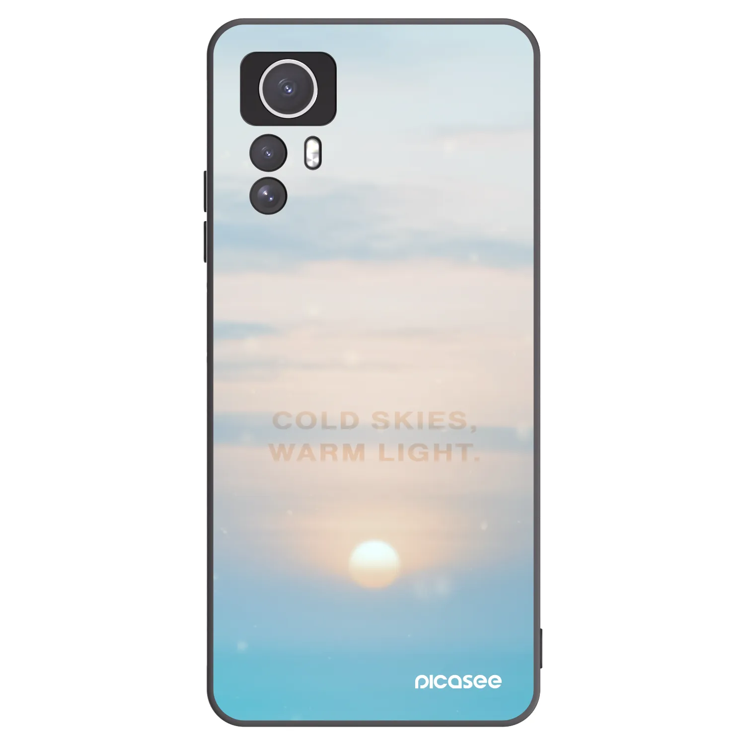 Picasee Xiaomi Redmi Note 12S Hülle - Schwarzes Silikon - COLD SKIES