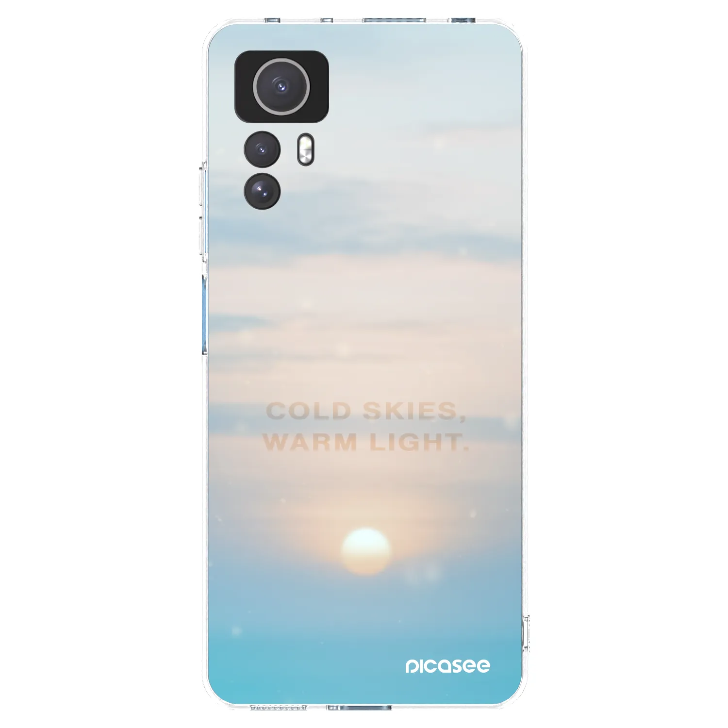 Picasee Xiaomi Redmi Note 12S Hülle - Transparentes Silikon - COLD SKIES