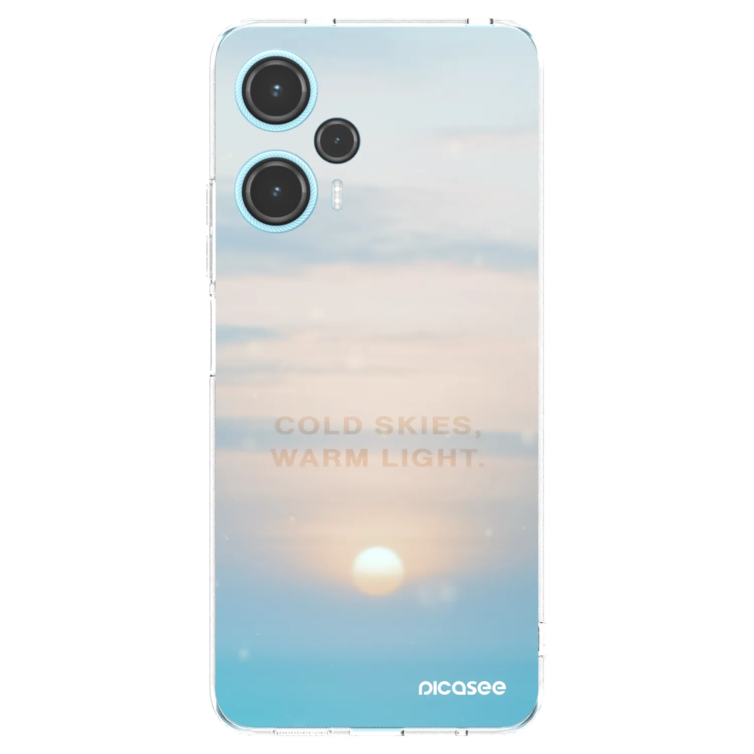 Picasee Xiaomi Poco F5 Hülle - Transparentes Silikon - COLD SKIES