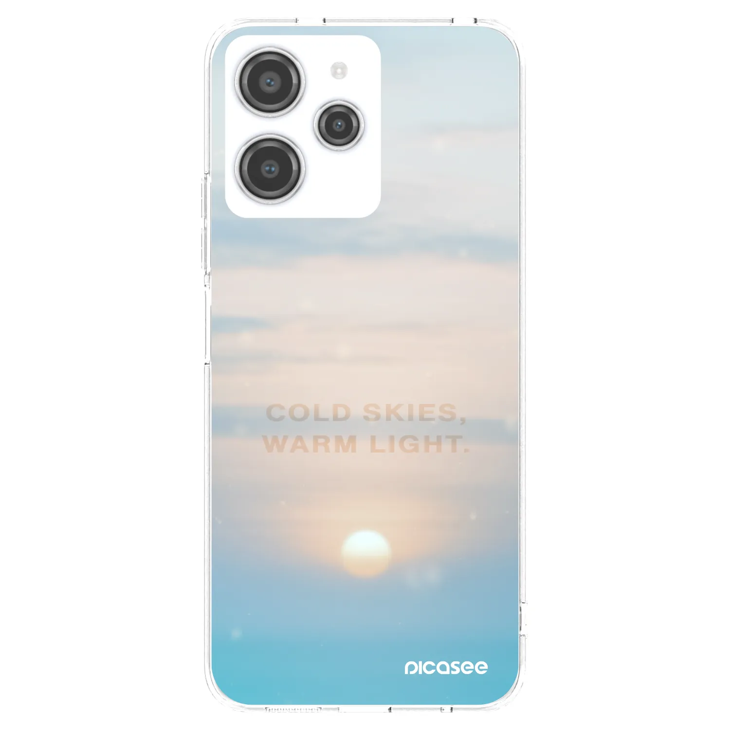 Picasee Xiaomi Redmi 12 4G Hülle - Transparentes Silikon - COLD SKIES