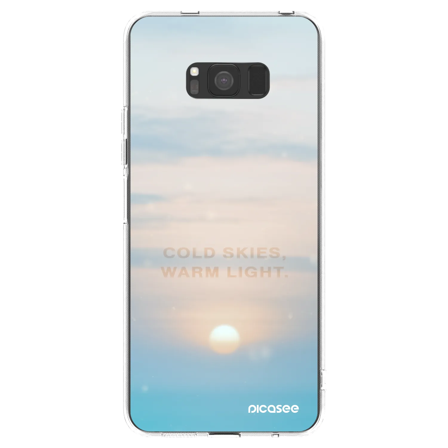 Picasee Samsung Galaxy S8 G950F Hülle - Transparentes Silikon - COLD SKIES
