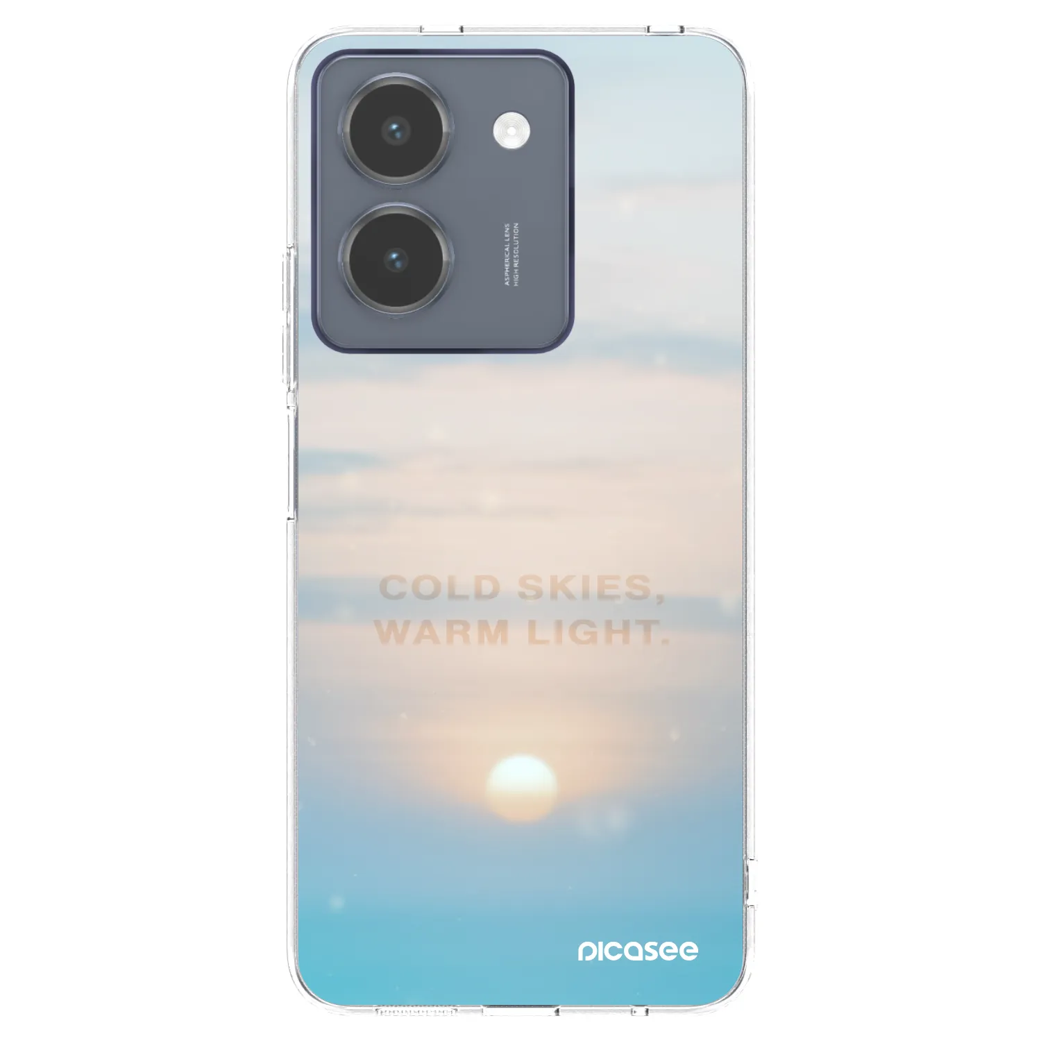 Picasee Vivo Y36 4G Hülle - Transparentes Silikon - COLD SKIES