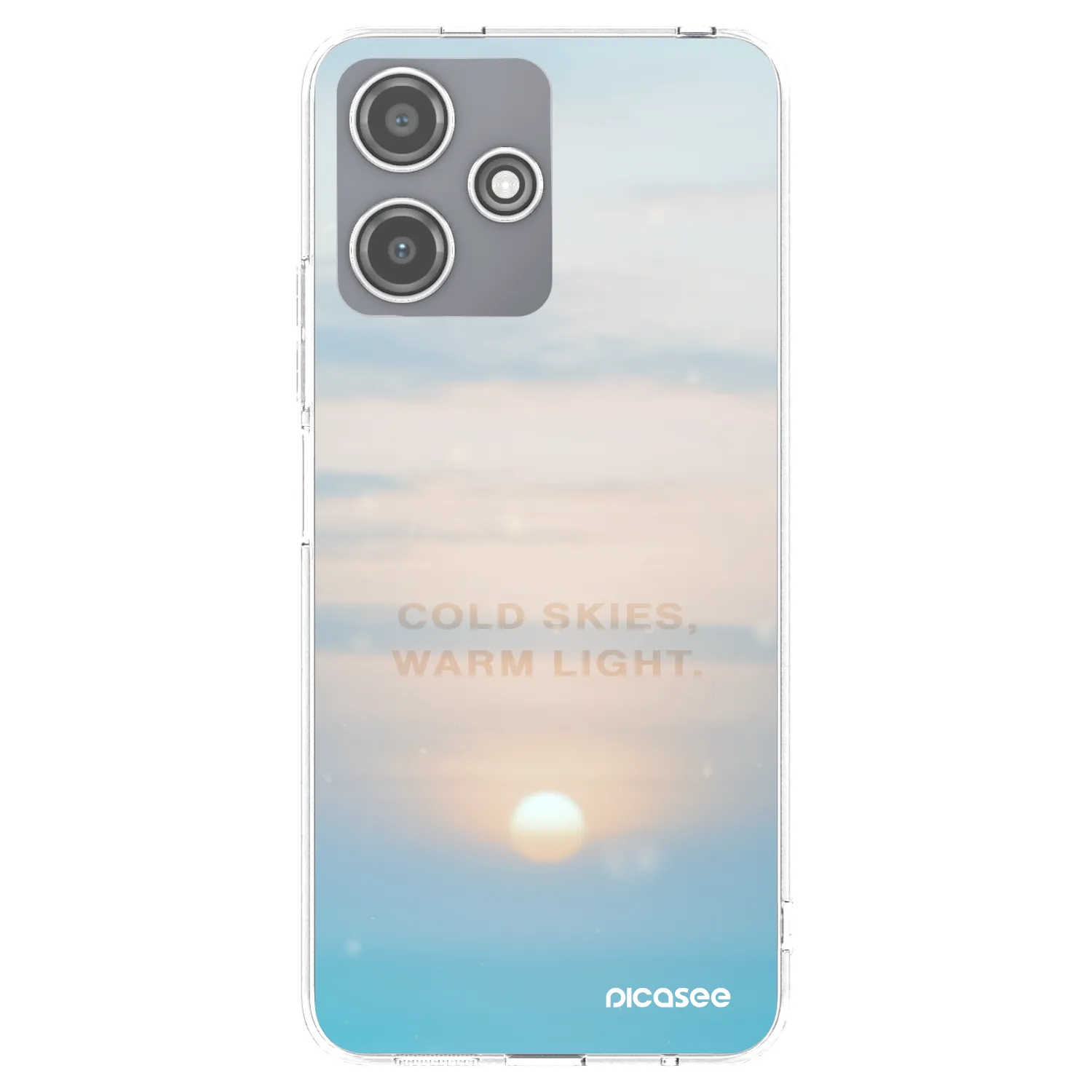 Picasee Xiaomi Redmi 12 5G Hülle - Transparentes Silikon - COLD SKIES