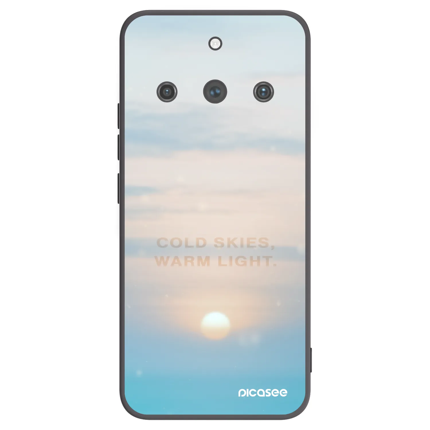 Picasee Realme 11 Pro+ Hülle - Schwarzes Silikon - COLD SKIES