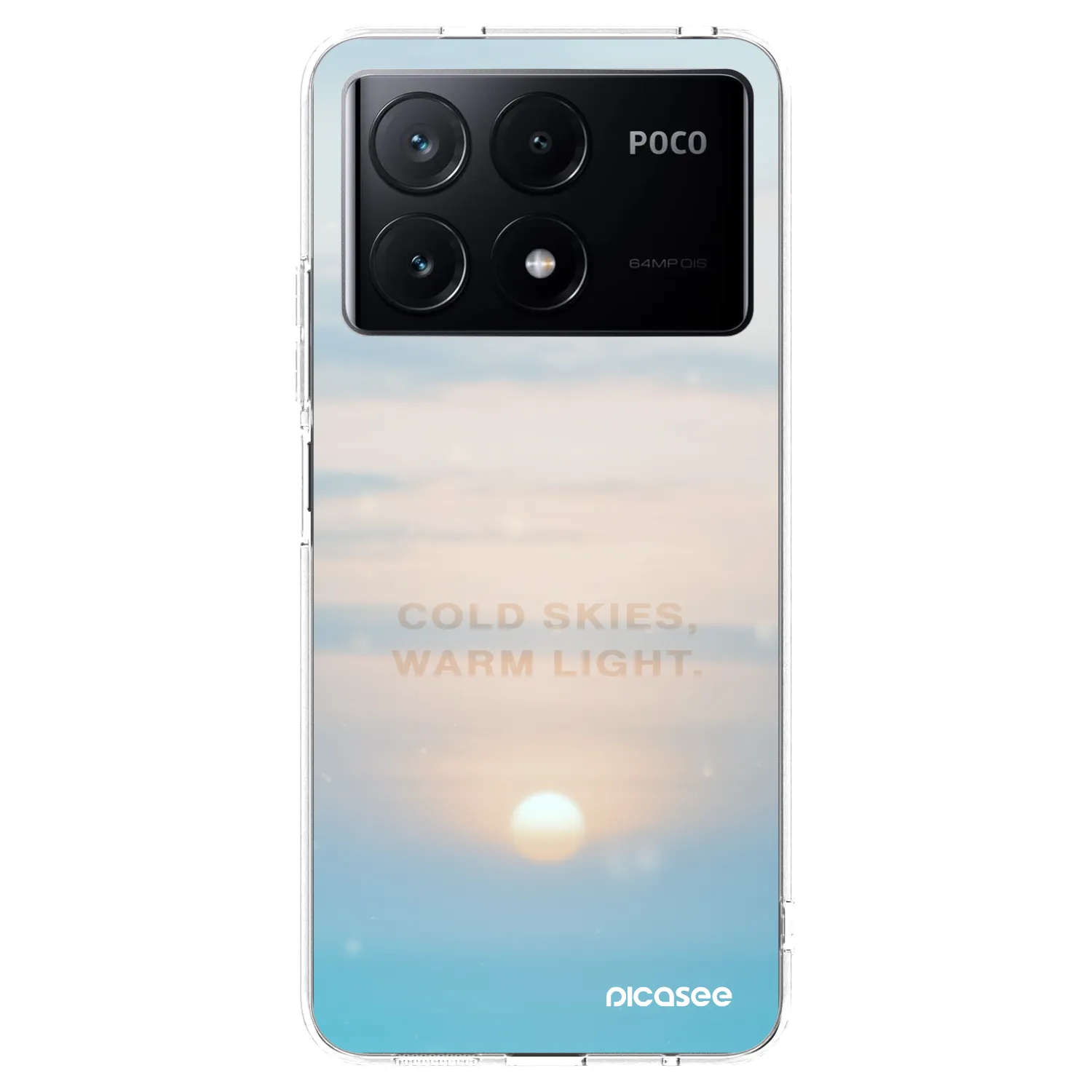 Picasee Xiaomi Poco X6 Pro Hülle - Transparentes Silikon - COLD SKIES