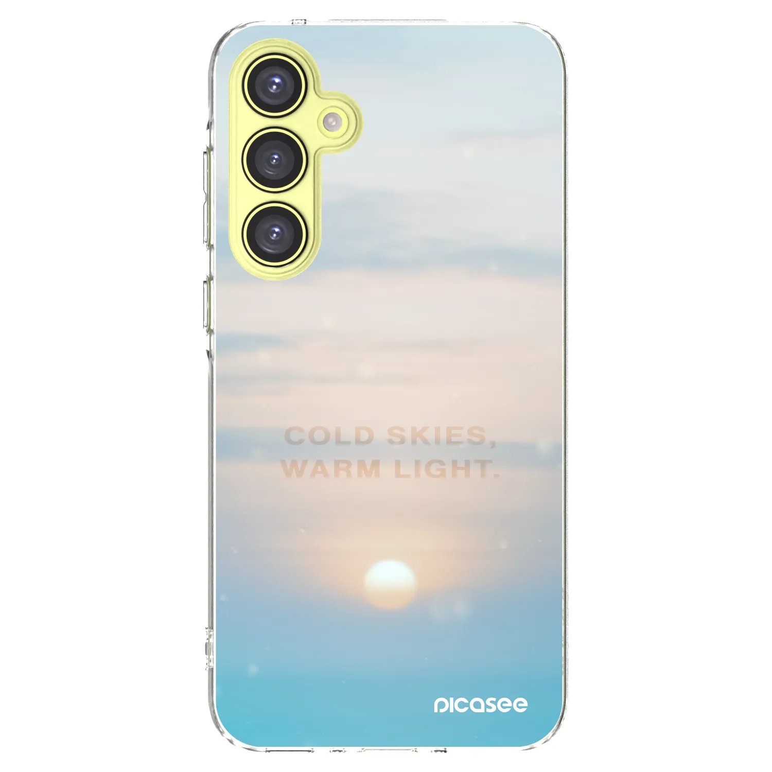 Picasee Samsung Galaxy A35 5G A356B Hülle - Transparentes Silikon - COLD SKIES