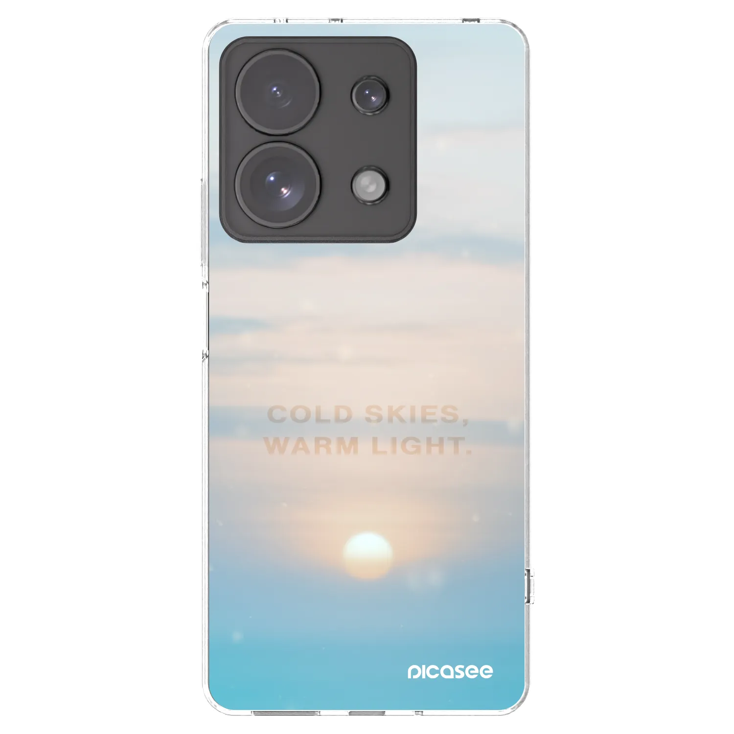 Picasee Xiaomi Redmi Note 13 Pro 4G Hülle - Transparentes Silikon - COLD SKIES