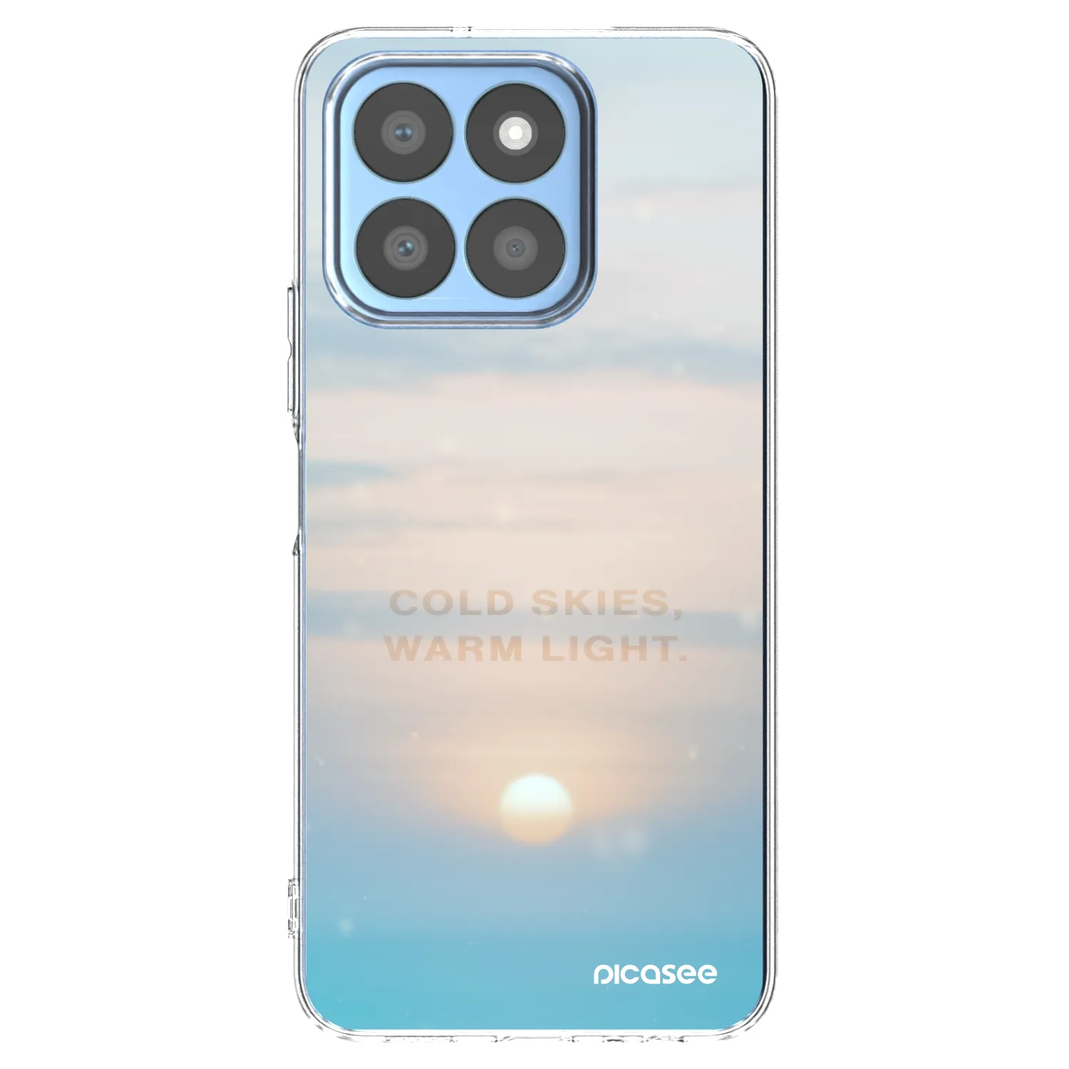 Picasee Honor X8b Hülle - Transparentes Silikon - COLD SKIES