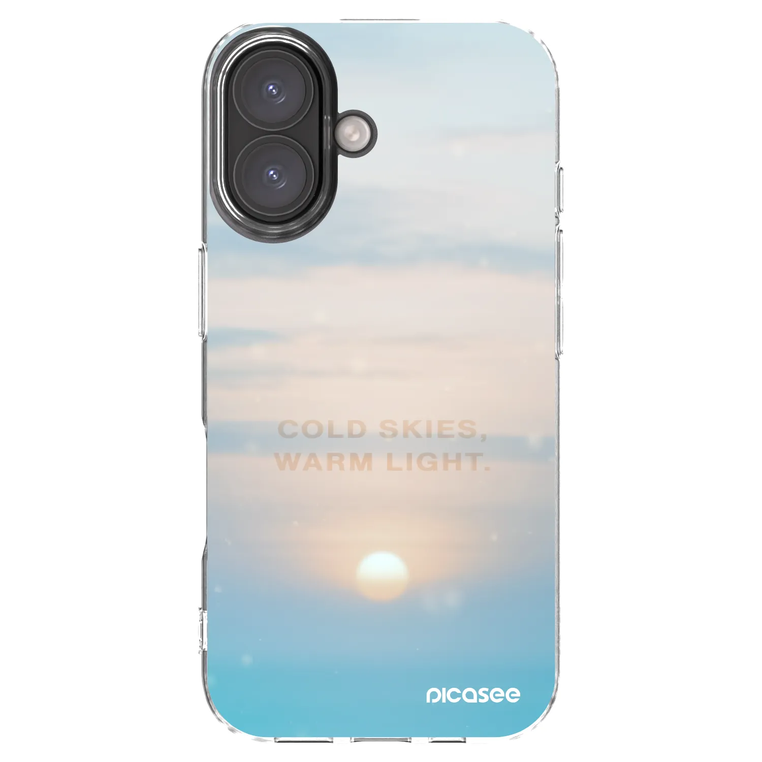 Picasee Apple iPhone 16 Hülle - Transparentes Silikon - COLD SKIES