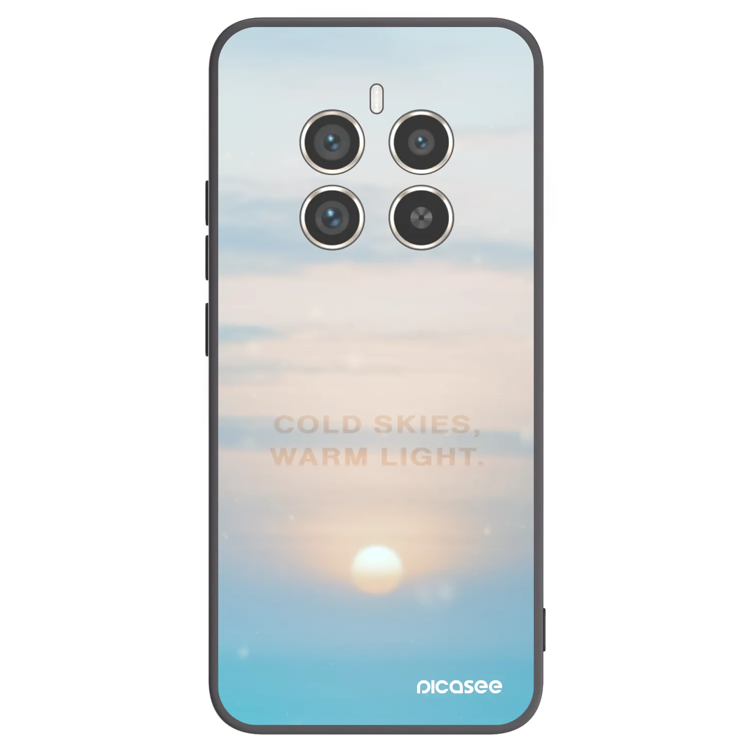 Picasee Realme 12 Pro 5G Hülle - Schwarzes Silikon - COLD SKIES