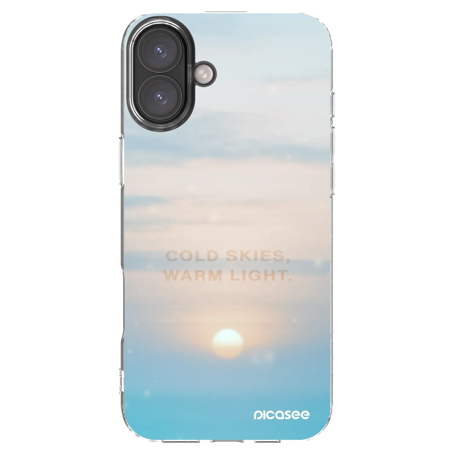 Picasee Apple iPhone 16 Plus Hülle - Transparentes Silikon - COLD SKIES
