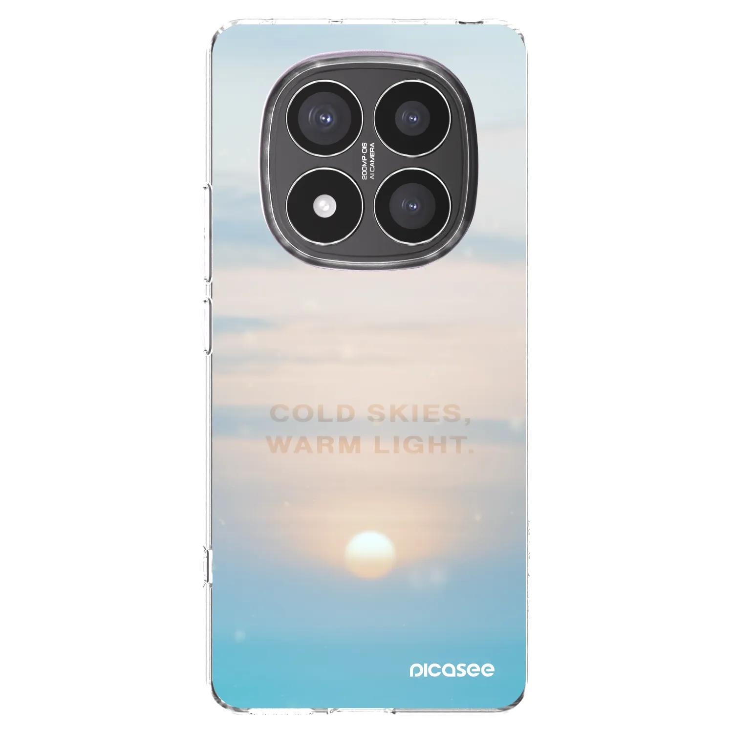 Picasee Xiaomi Redmi Note 14 Pro+ 5G Hülle - Transparentes Silikon - COLD SKIES