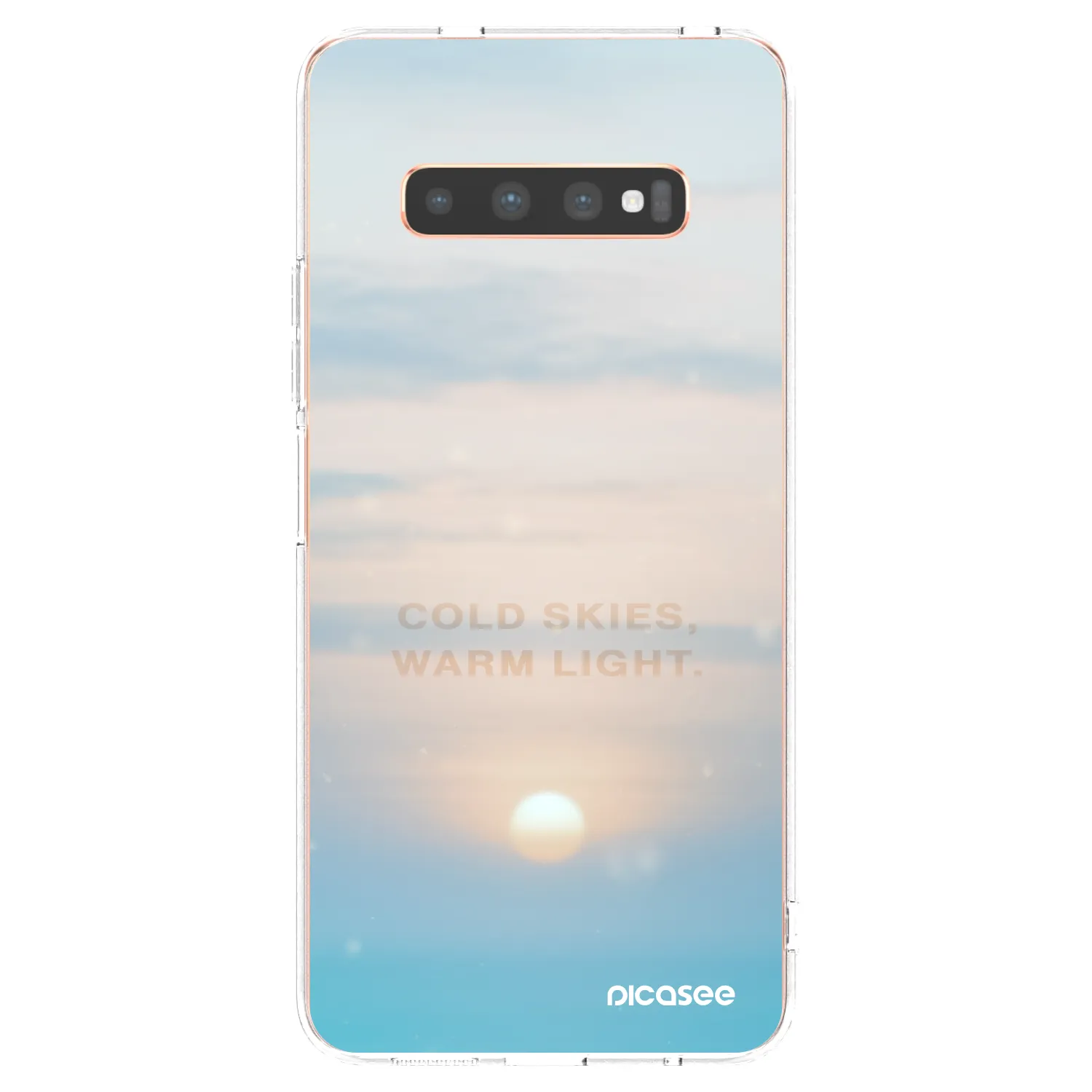 Picasee Samsung Galaxy S10 Plus G975 Hülle - Transparentes Silikon - COLD SKIES