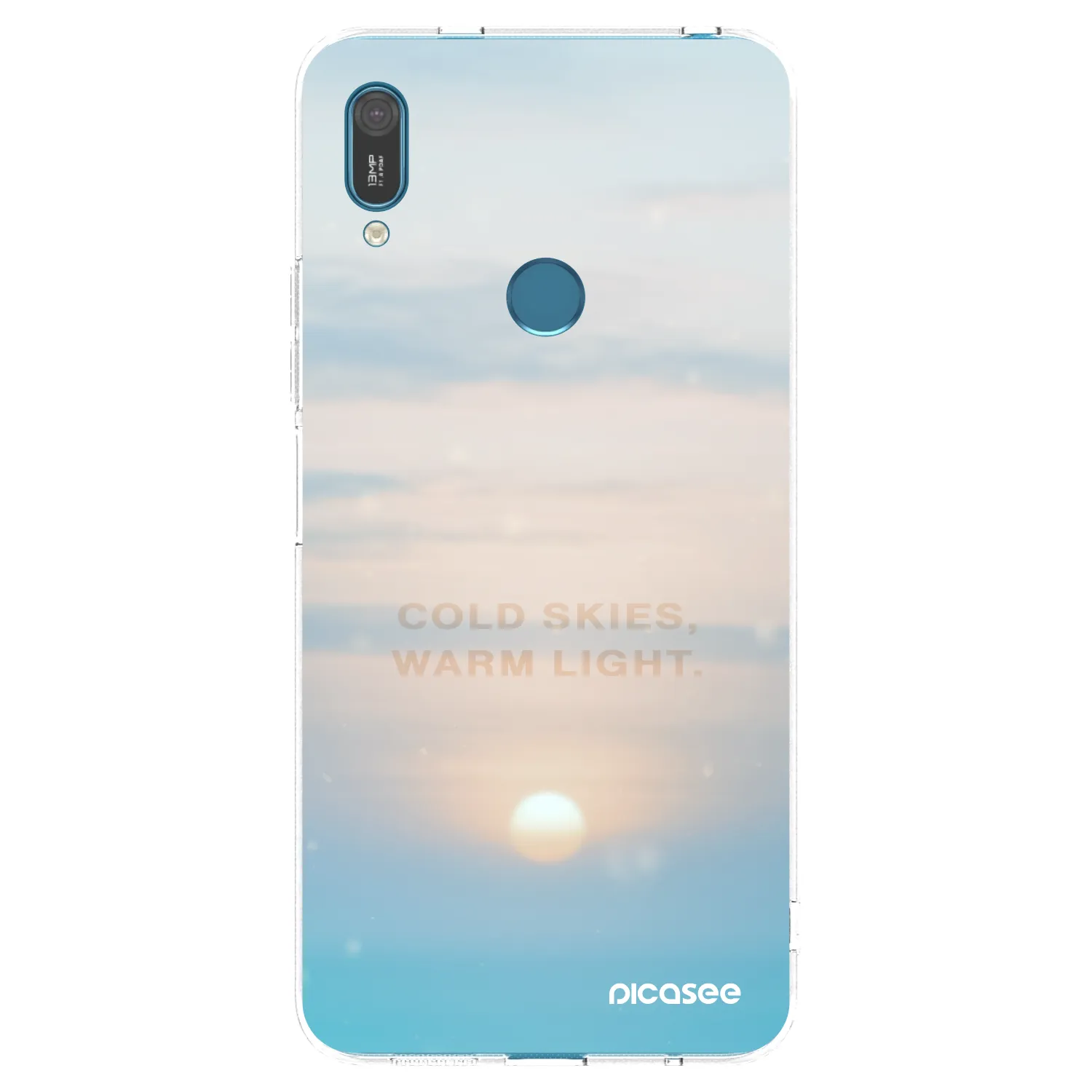 Picasee Huawei Y7 2019 Hülle - Transparentes Silikon - COLD SKIES