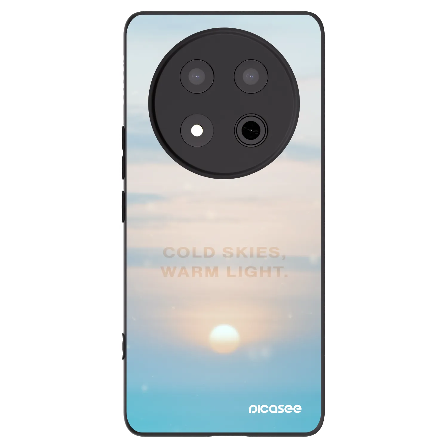Picasee Honor Magic7 Lite 5G Hülle - Schwarzes Silikon - COLD SKIES