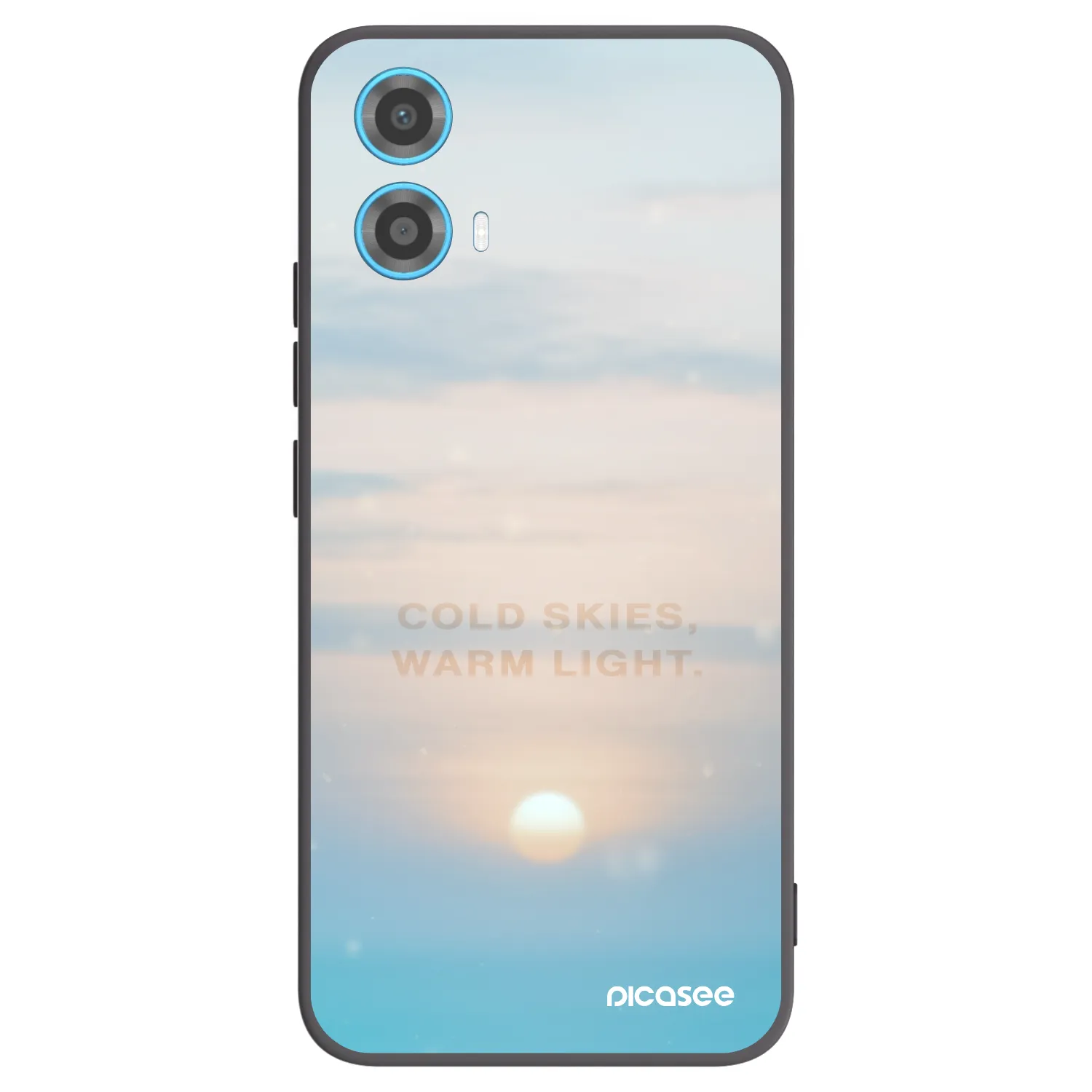 Picasee Motorola Moto G34 5G Hülle - Schwarzes Silikon - COLD SKIES