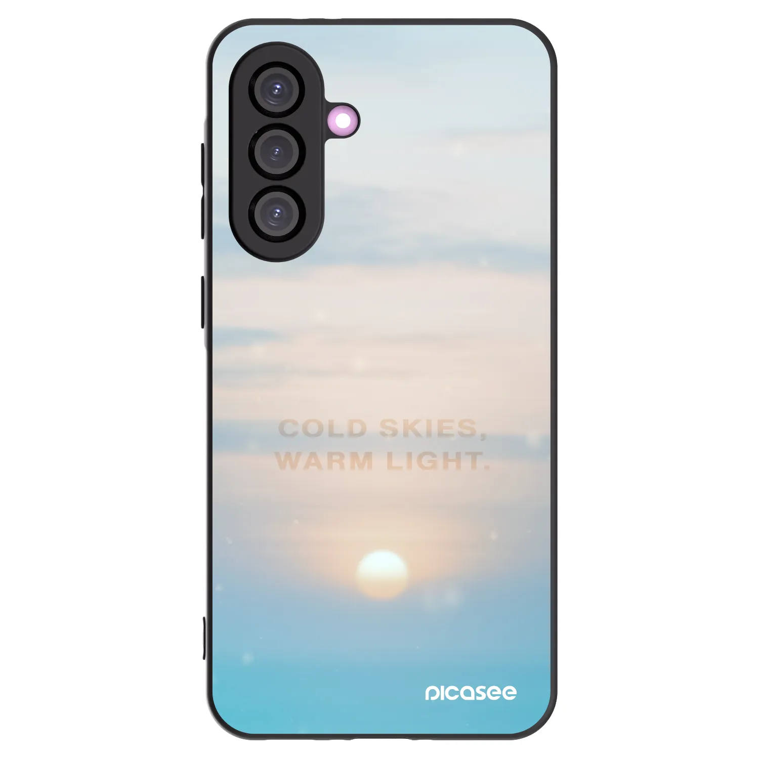 Picasee Samsung Galaxy A56 5G A566B Hülle - Schwarzes Silikon - COLD SKIES