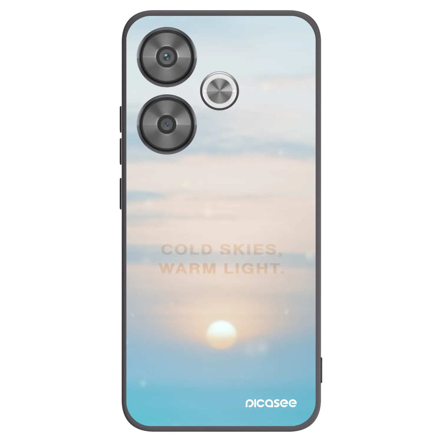 Picasee Xiaomi Poco F6 Hülle - Schwarzes Silikon - COLD SKIES
