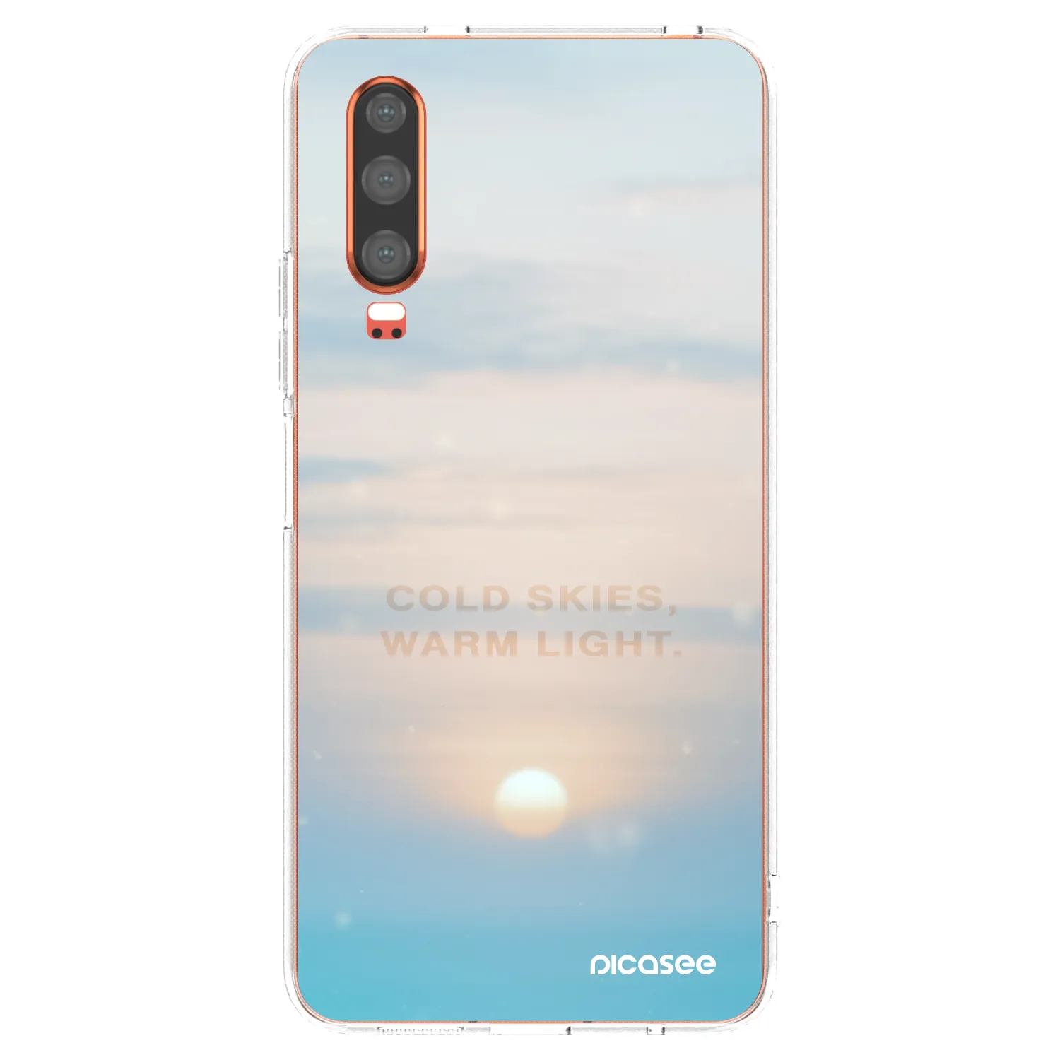 Picasee Huawei P30 Hülle - Transparentes Silikon - COLD SKIES