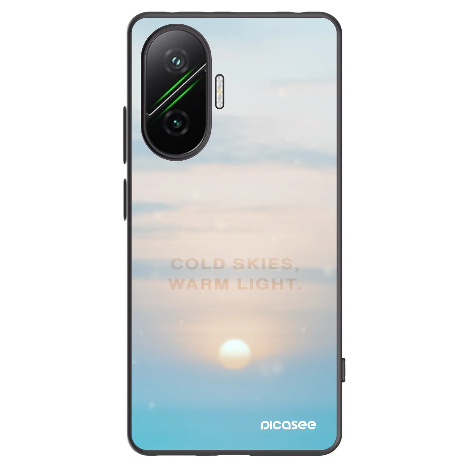 Picasee Xiaomi Poco F7 Pro 5G Hülle - Schwarzes Silikon - COLD SKIES