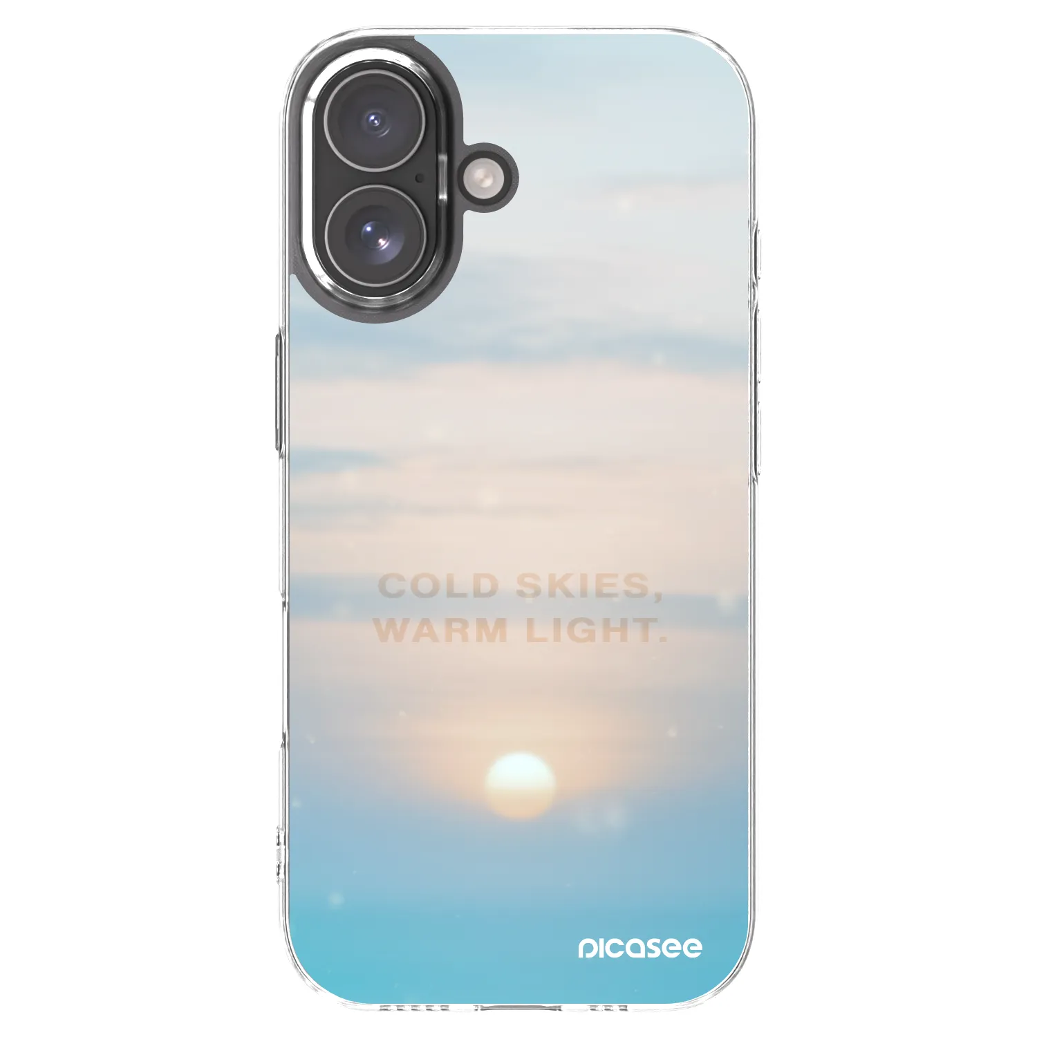 Picasee Apple iPhone 17 Hülle - Transparentes Silikon - COLD SKIES