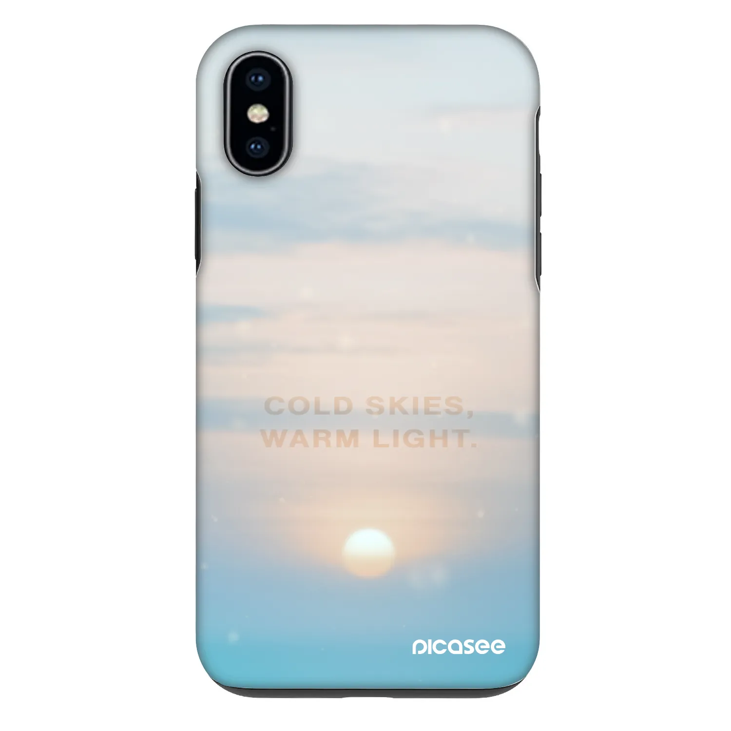 Picasee Fashion Case für Apple iPhone X/XS - COLD SKIES