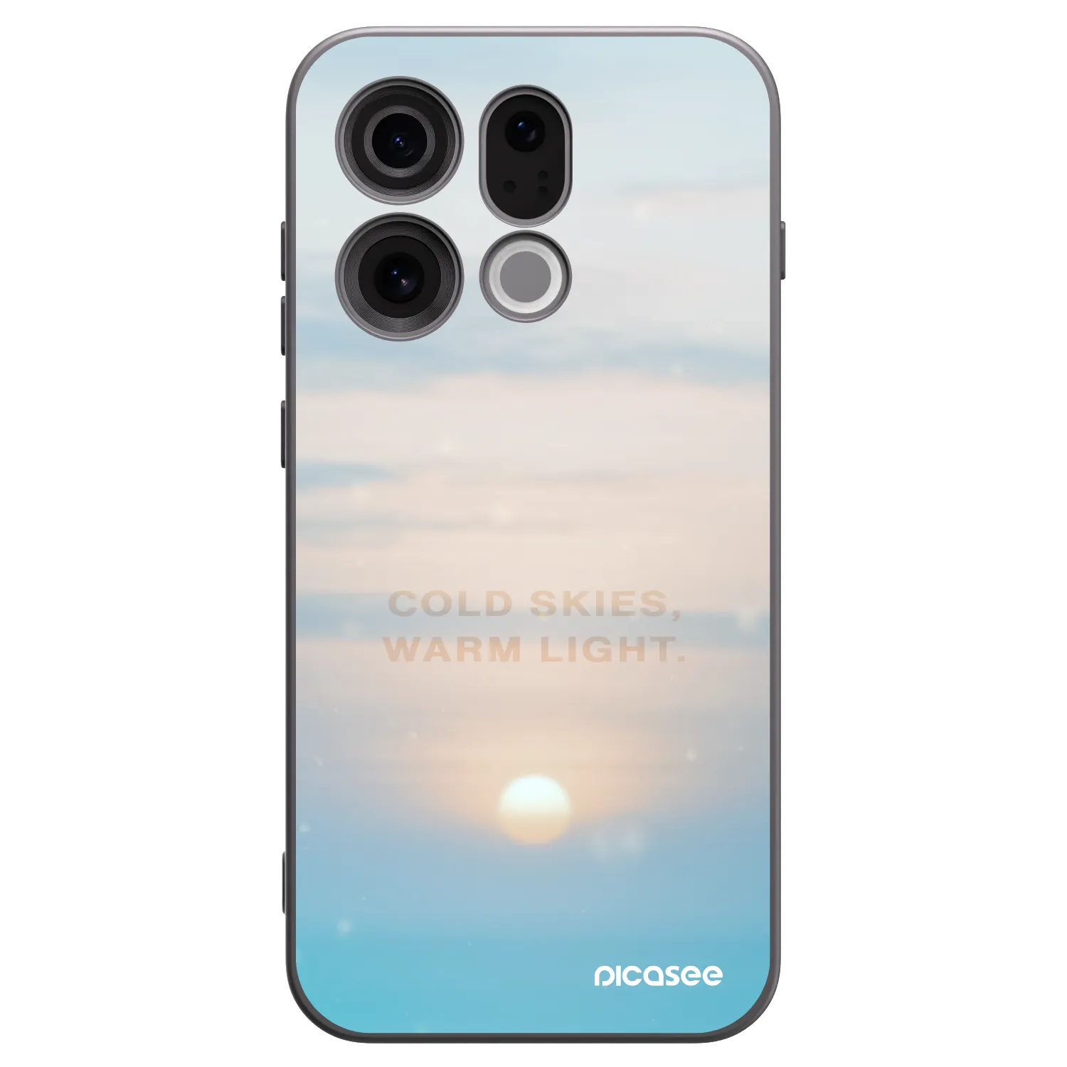 Picasee OPPO Find X9 Hülle - Schwarzes Silikon - COLD SKIES