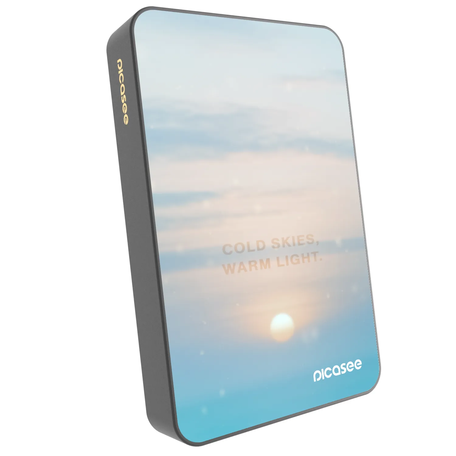 Picasee Powerbank mit MagSafe 10 000 mAh Grau - COLD SKIES