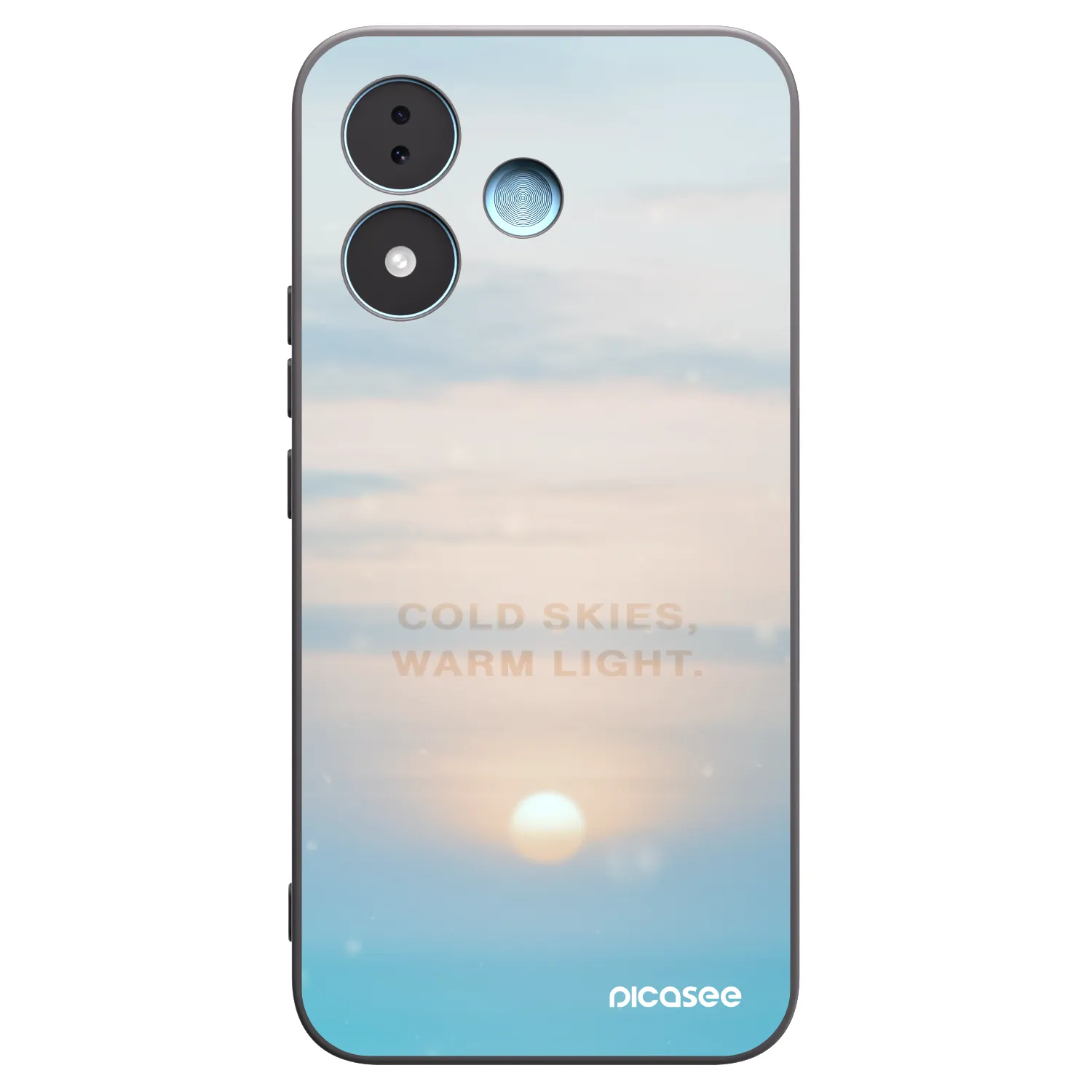 Picasee Xiaomi Redmi Note 17 5G Hülle - Schwarzes Silikon - COLD SKIES
